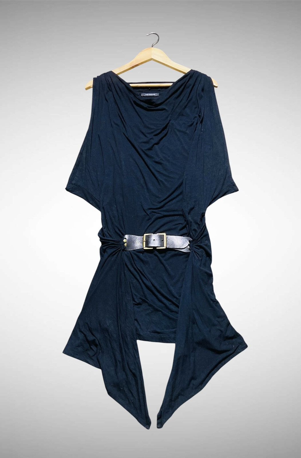 plein sud Archival Plein Sud Jeanius Asymmetric Draped Tunic Dress Size M / US 6-8 / IT 42-44 - 4 Thumbnail