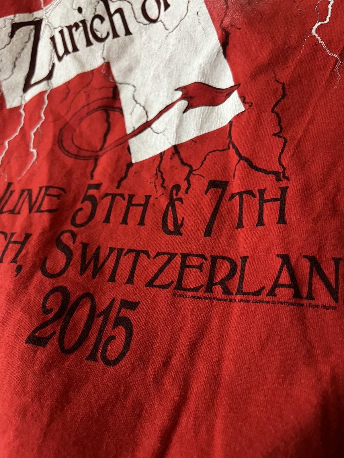 AC/DC × Band Tees × Vintage AC/DC “ZURICH OR BUST” 2015 TOUR TEE VINTAGE T SHIRT ROCK Size US M / EU 48-50 / 2 - 7 Thumbnail