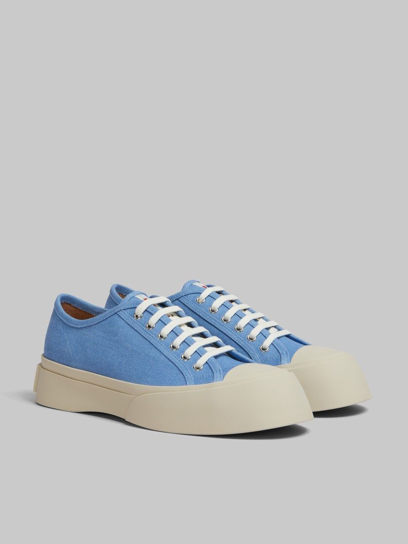 o1w1db11125 Denim Pablo Lace Up Sneaker in Light Blue
