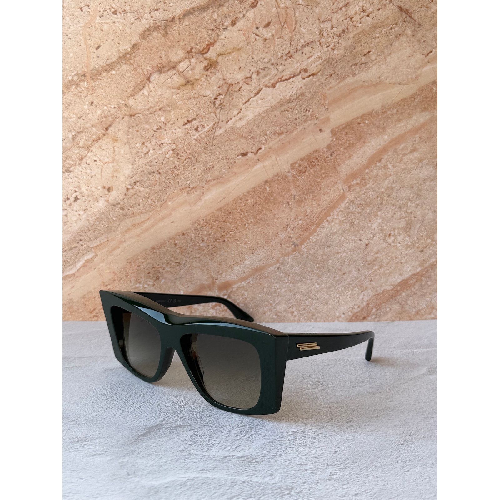 Bottega Veneta NEW Bottega Veneta BV1270S Green Oversized Sunglasses Size ONE SIZE - 2 Thumbnail