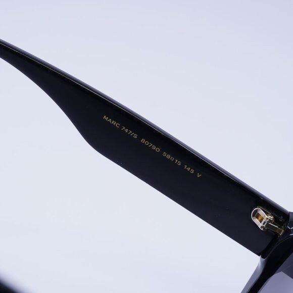 Marc Jacobs Marc Jacobs MARC 747/S 0807 9O Sunglasses Black Aviator Size ONE SIZE - 7 Thumbnail