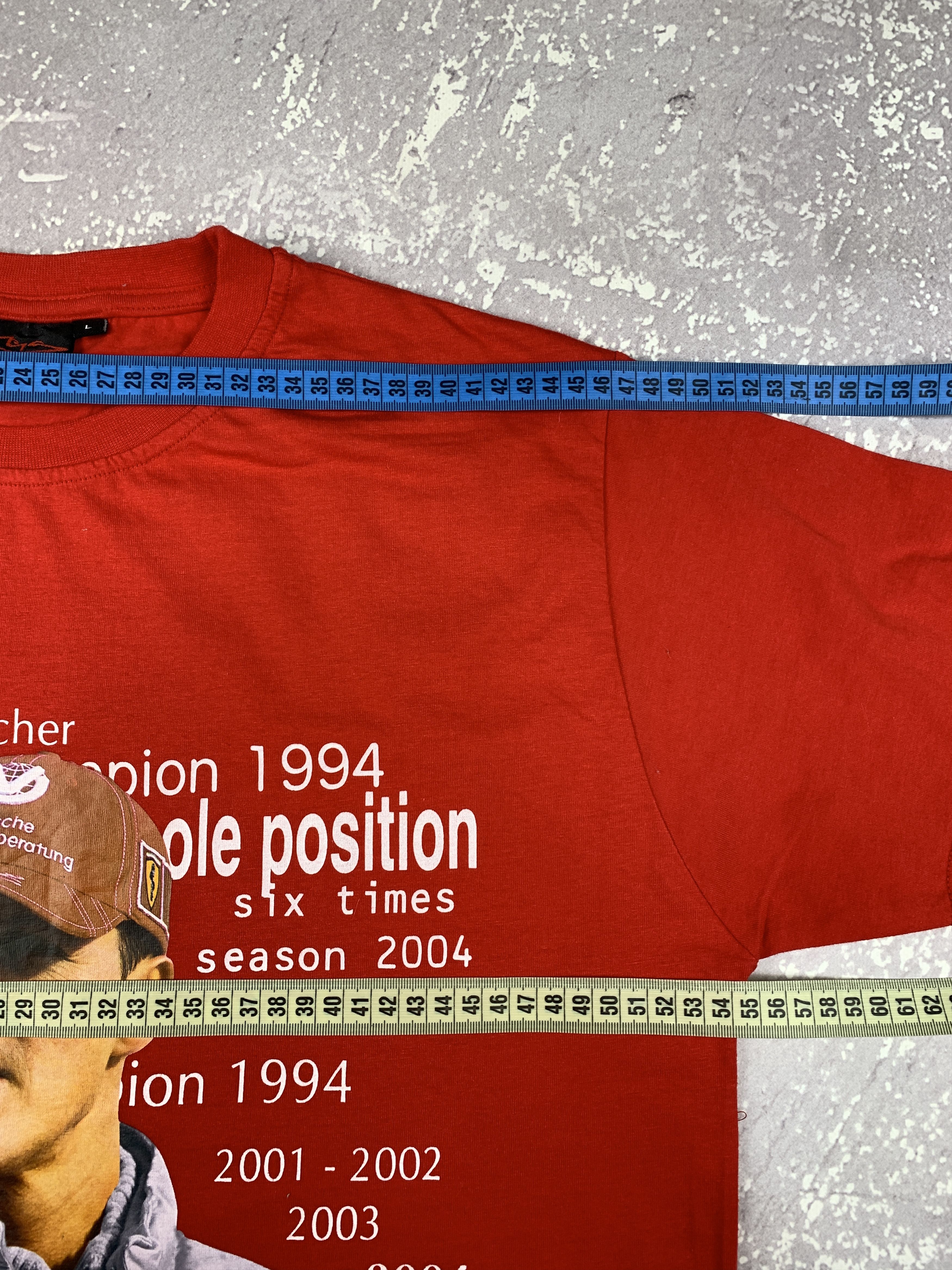 Ferrari × Vintage 1994 Vintage Michael Schumacher Ferrari Champion T Shirt Size US L / EU 52-54 / 3 - 8 Thumbnail