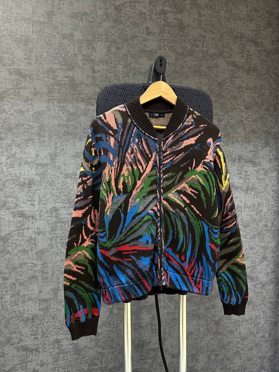 Vintage Vintage Ivko Full Zip Floral Cardigan Wool Sweater Size US M / EU 48-50 / 2 - 4 Thumbnail