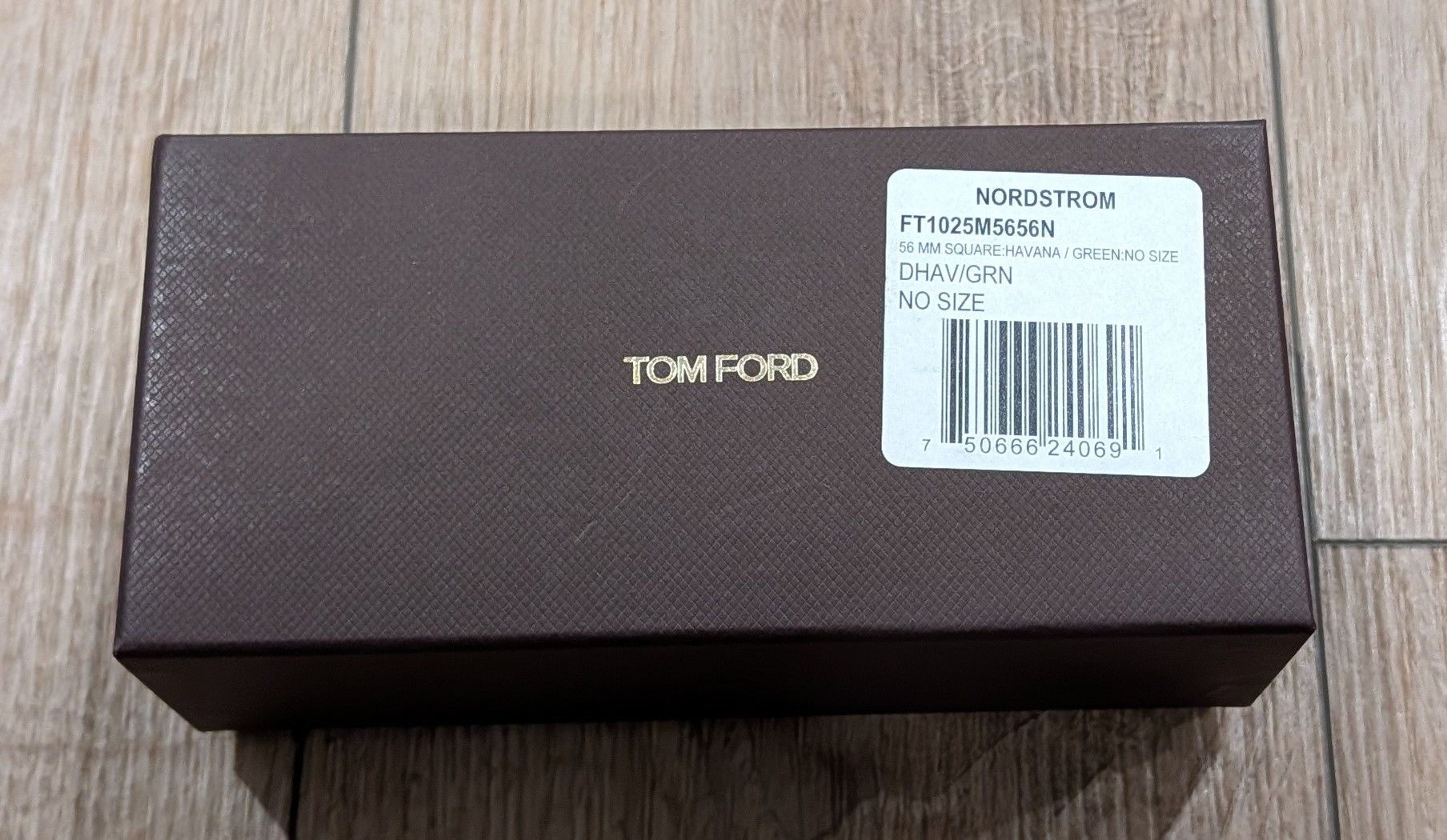Tom Ford TOM FORD 56mm Square Sunglasses Havana Green Size ONE SIZE - 8 Thumbnail