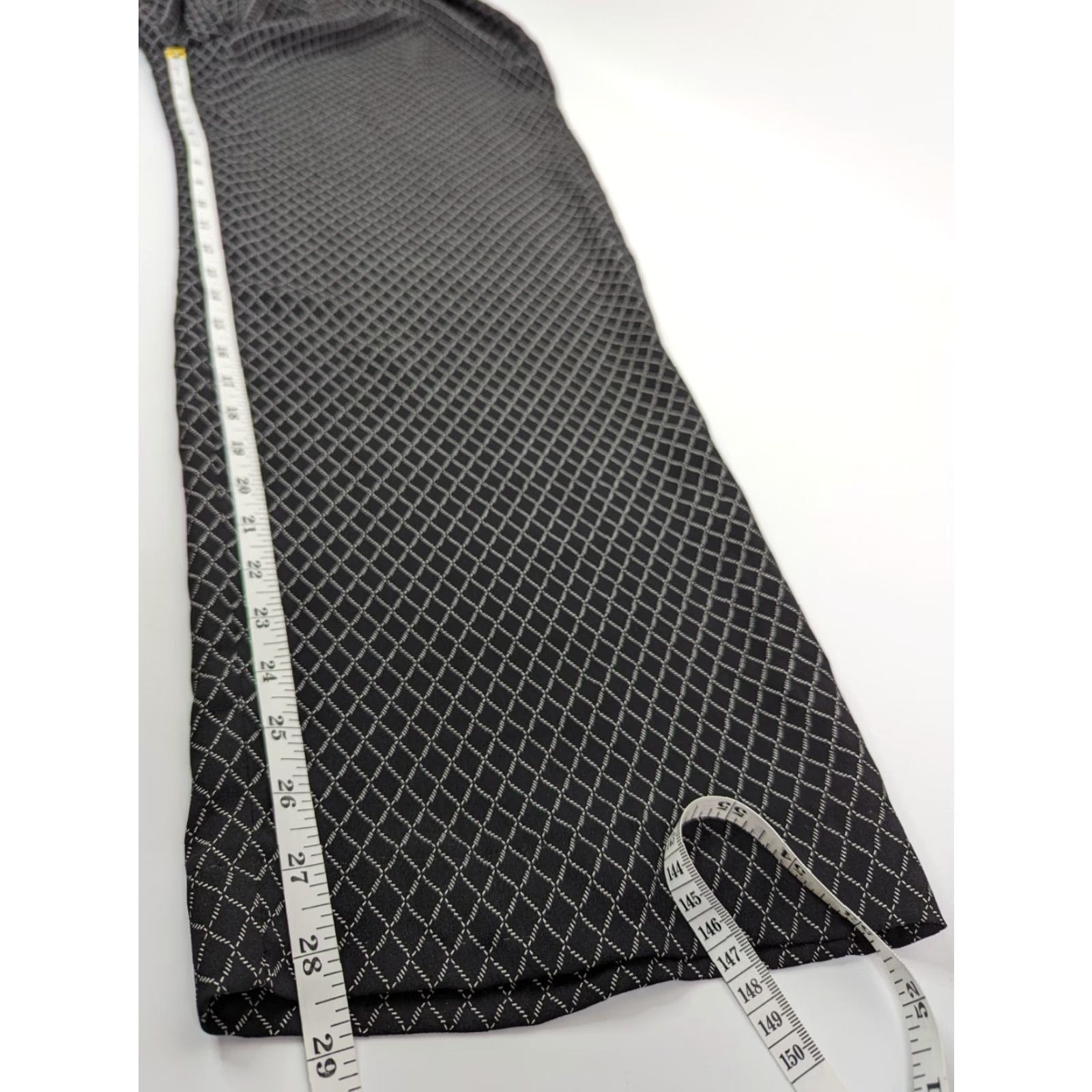 Talbots Talbots Pure Silk High Rise Wide Leg Pants Size 10 Black White Checks Pattern Pants Women Wide-Leg Dress Pants Size 32" / US 10 / IT 46 - 5 Thumbnail