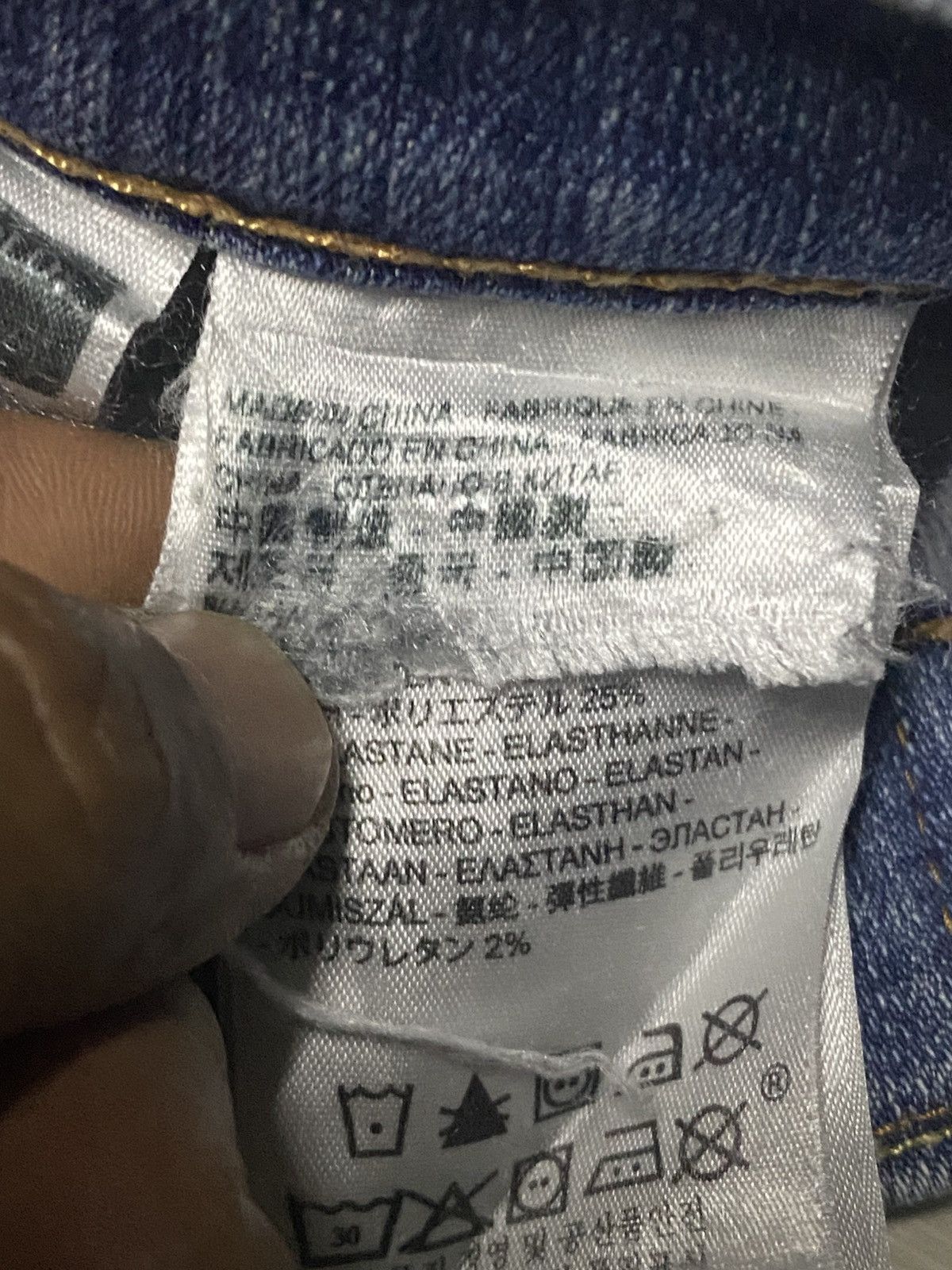 Levi's Levis 511 Y2K Faded Wash Distressed Jeans Size US 30 / EU 46 - 17 Thumbnail