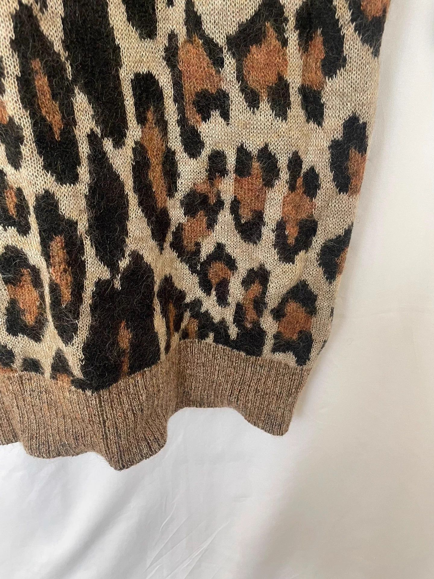 Yohji Yamamoto Yohji Yamamoto Pour Homme 13aw Leopard Knit Cardigan Size US M / EU 48-50 / 2 - 6 Thumbnail