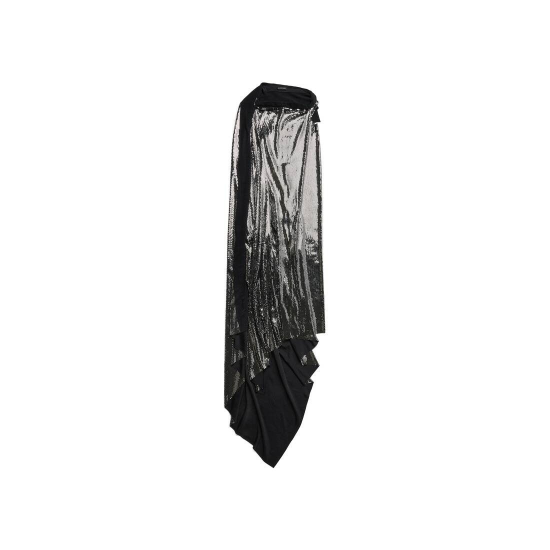 Balenciaga o1s1rm0825 Minimal Gown in Black Size XS / US 0-2 / IT 36-38 - 1 Thumbnail