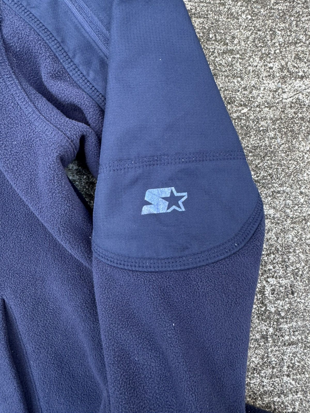 Starter × Vintage Starter Fleece Zip Up Jacket Navy Blue Size US L / EU 52-54 / 3 - 2 Thumbnail
