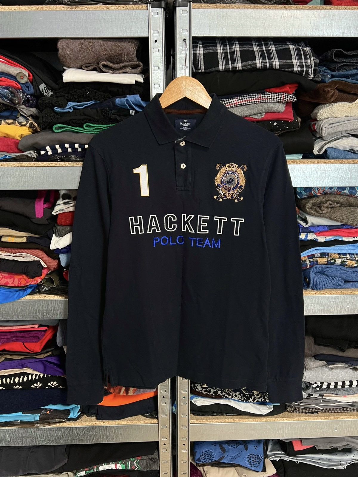Hackett Hackett London Logo #1 Polo Team Rugby Long Sleeve Shirt S Size US S / EU 44-46 / 1 - 1 Thumbnail