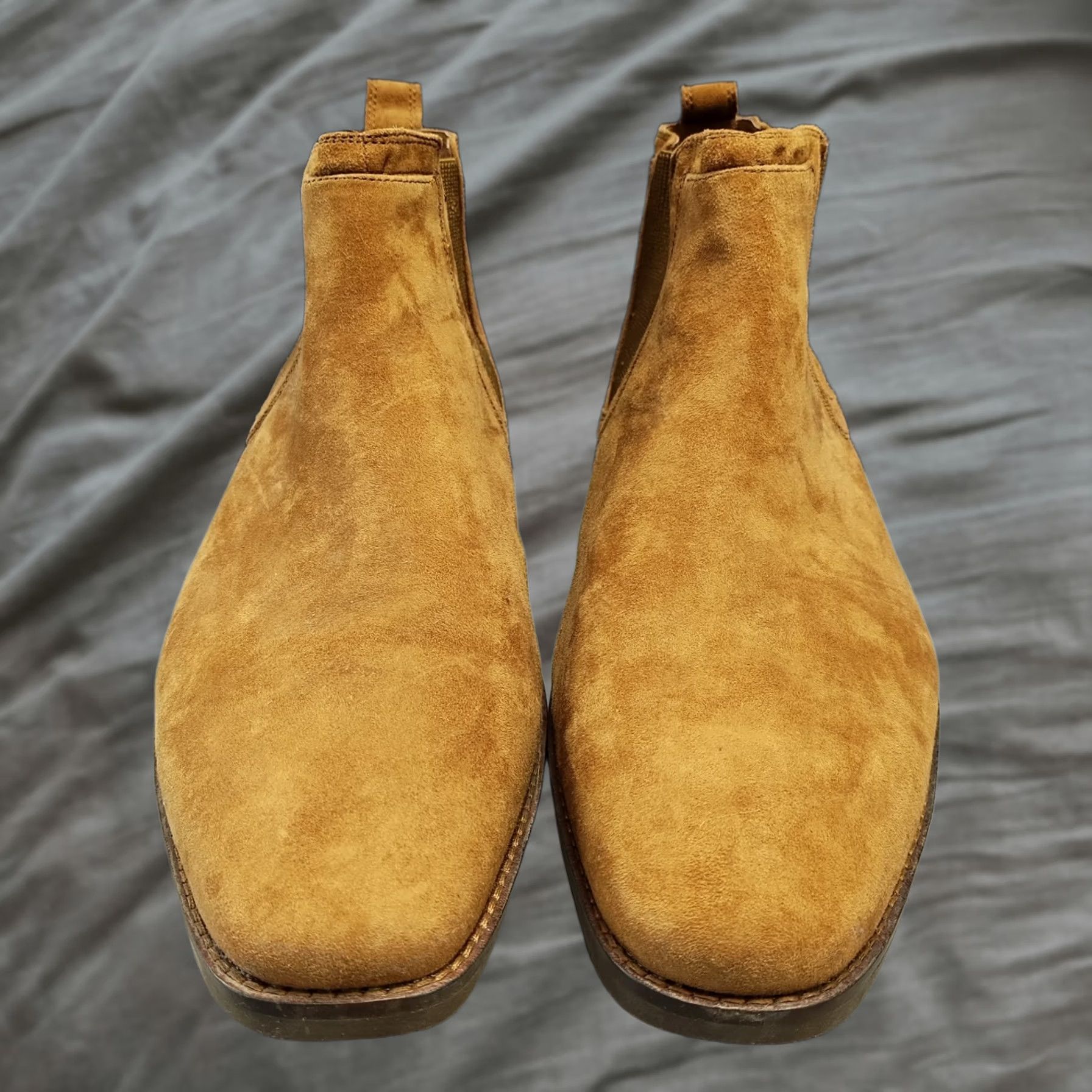 Vintage Mark Nason Chelsea Boots Mens Size 11.5 Brown Leather Almond Toe Slip On 68933 - Pre-Owned Size US 11 / EU 44 - 1 Thumbnail
