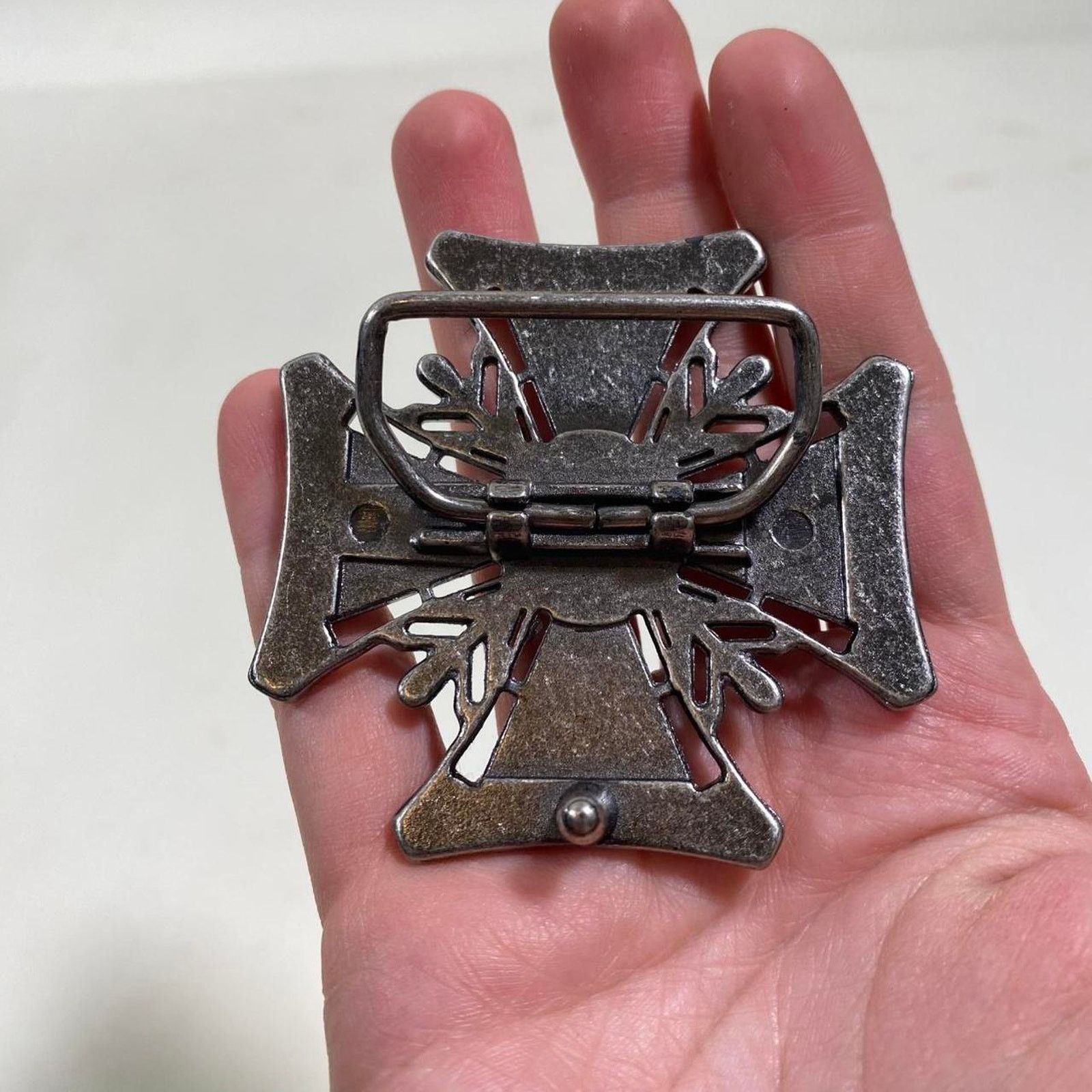 Other grunge goth silver cross belt buckle Size ONE SIZE - 2 Thumbnail