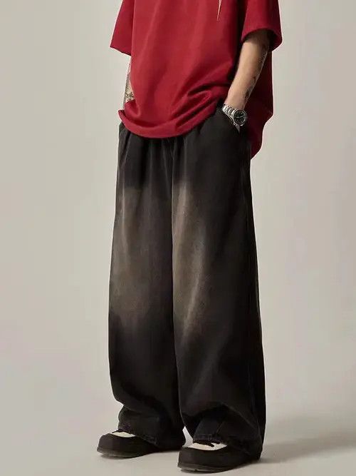 Japanese Brand × Jean Street vintage washed grunge heavyweight jeans Size US 32 / EU 48 - 1 Thumbnail