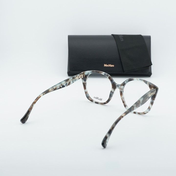 Max Mara Max Mara MM5082 055 Eyeglasses Havana 53mm Square Frame Size ONE SIZE - 11 Thumbnail