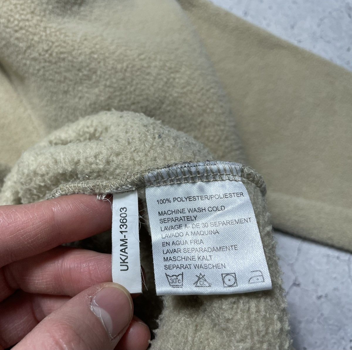 Yves Saint Laurent Fleece Sweatshirt 1/4 Zip Big Logo YSL