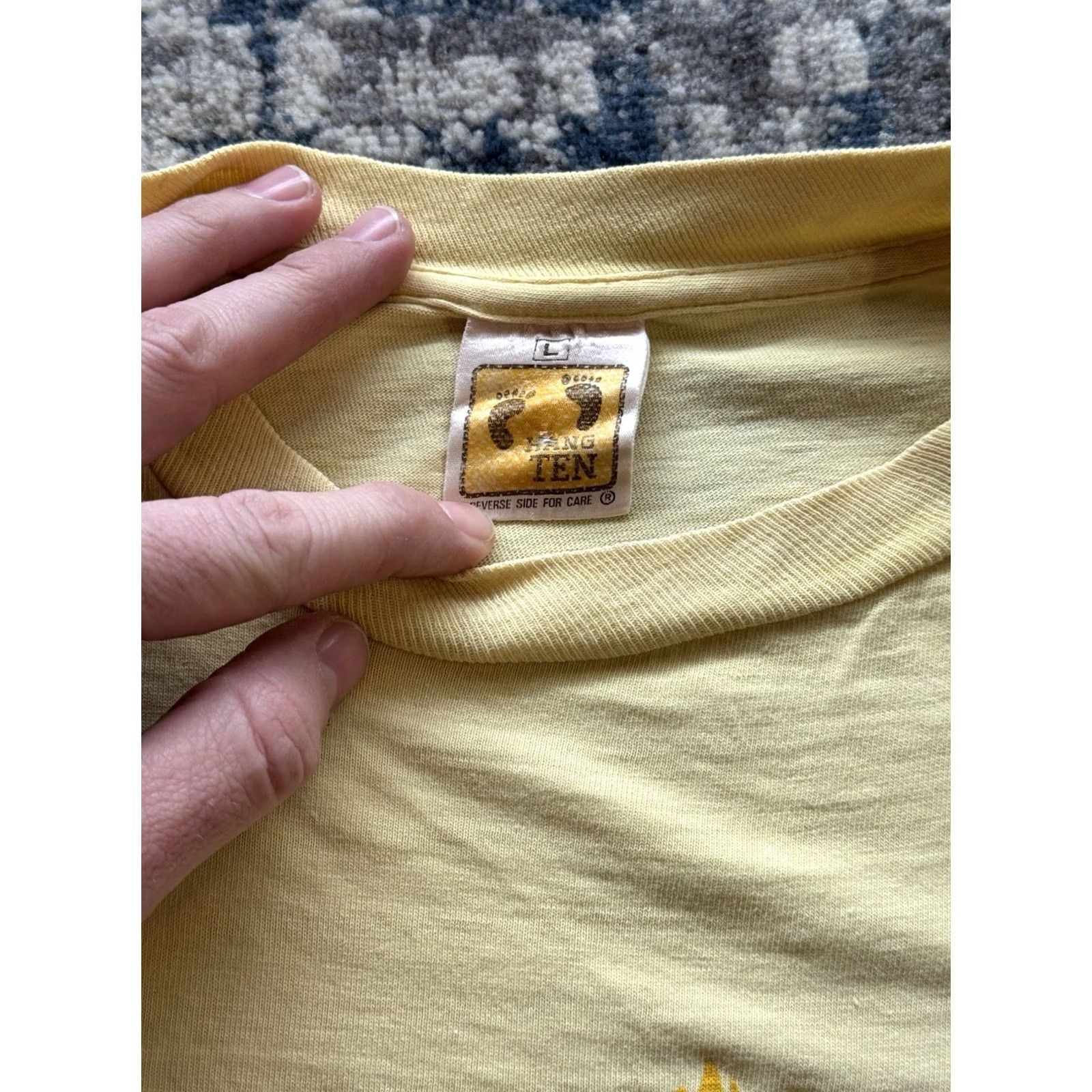 Hang Ten VINTAGE Honda Hang Ten Tee Pocket Sz L Moto X Racing Motocross 70s USA 1970s Size US L / EU 52-54 / 3 - 7 Thumbnail