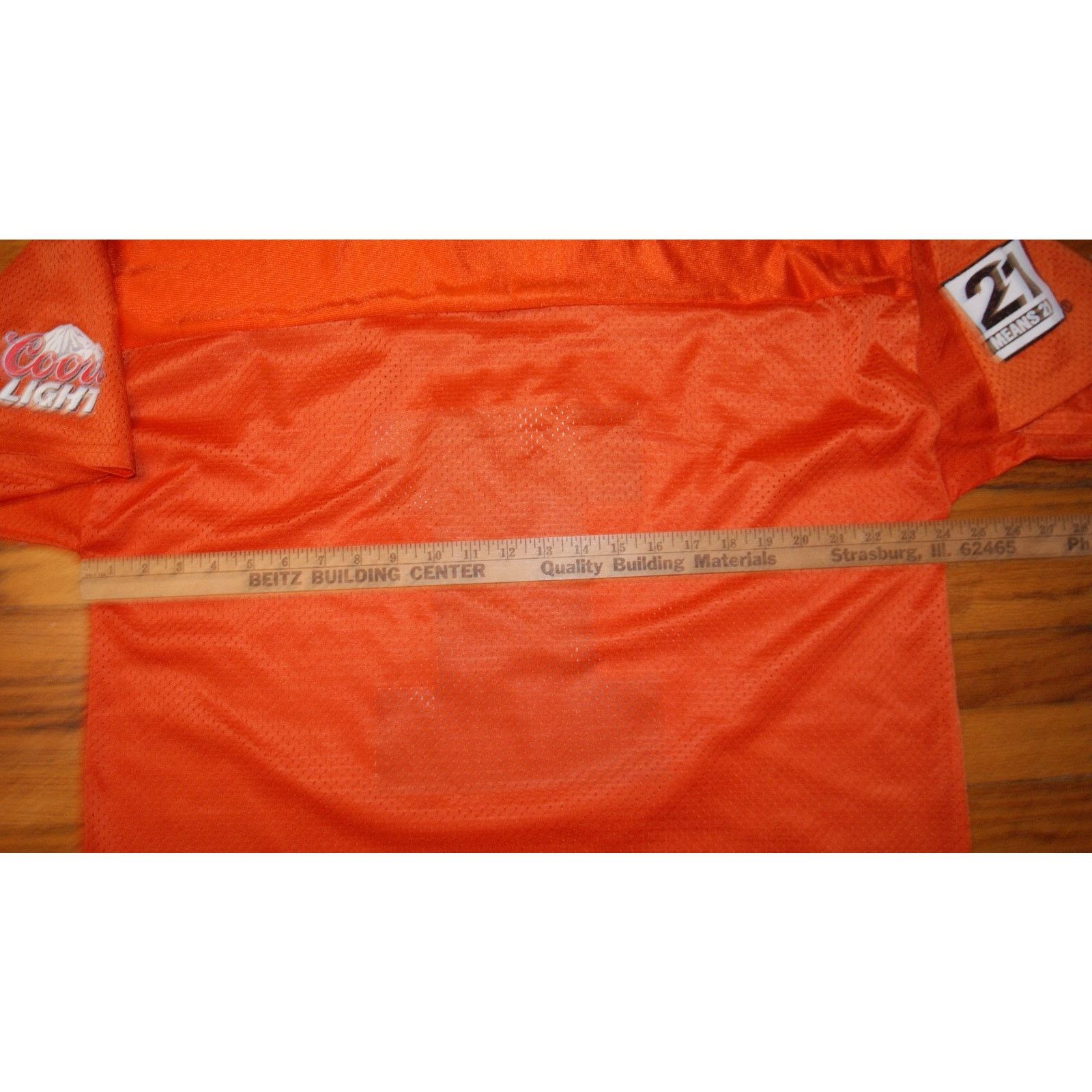 Vintage VTG ILLINOIS FIGHTING ILLINI Orange Mesh Football XL Jersey Size US XL / EU 56 / 4 - 7 Thumbnail
