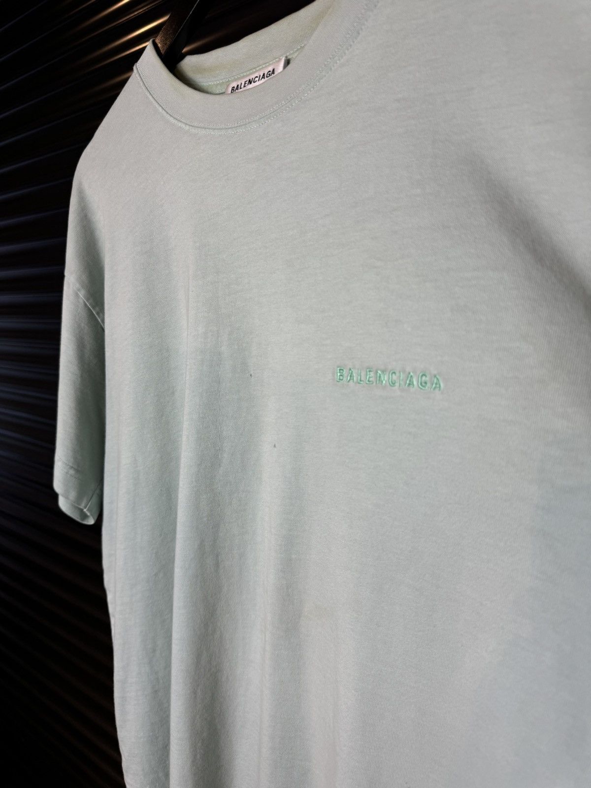 Balenciaga Balenciaga Blue Embroidered Logo Tee - Medium Size US M / EU 48-50 / 2 - 6 Thumbnail