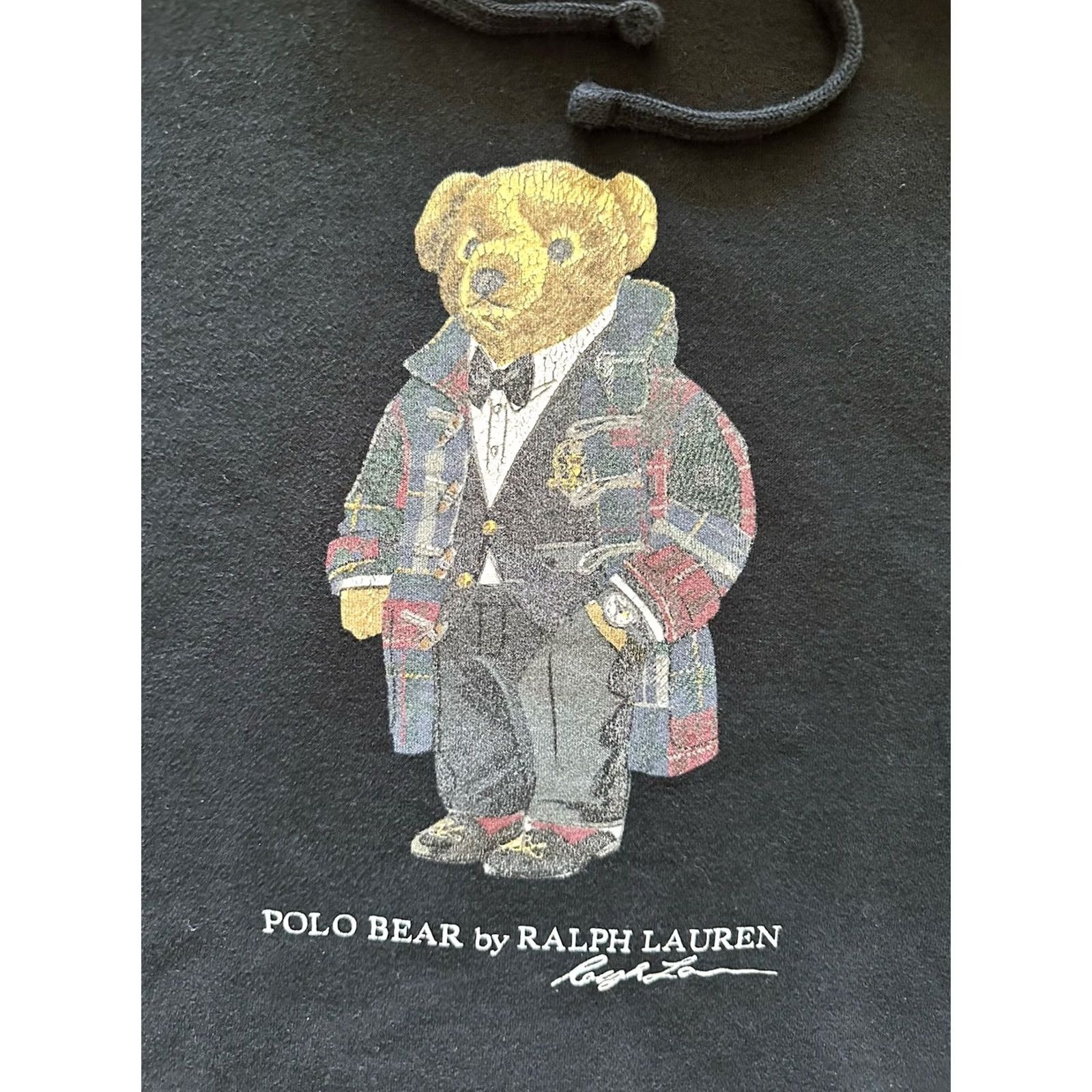 Vintage VINTAGE Polo Bear Hoodie Black Mens M Polo Ralph Lauren Polo Bear Hoodie Regular Size M Black Hooded Sweatshirt with Logo Graphic Print Size US M / EU 48-50 / 2 - 2 Thumbnail