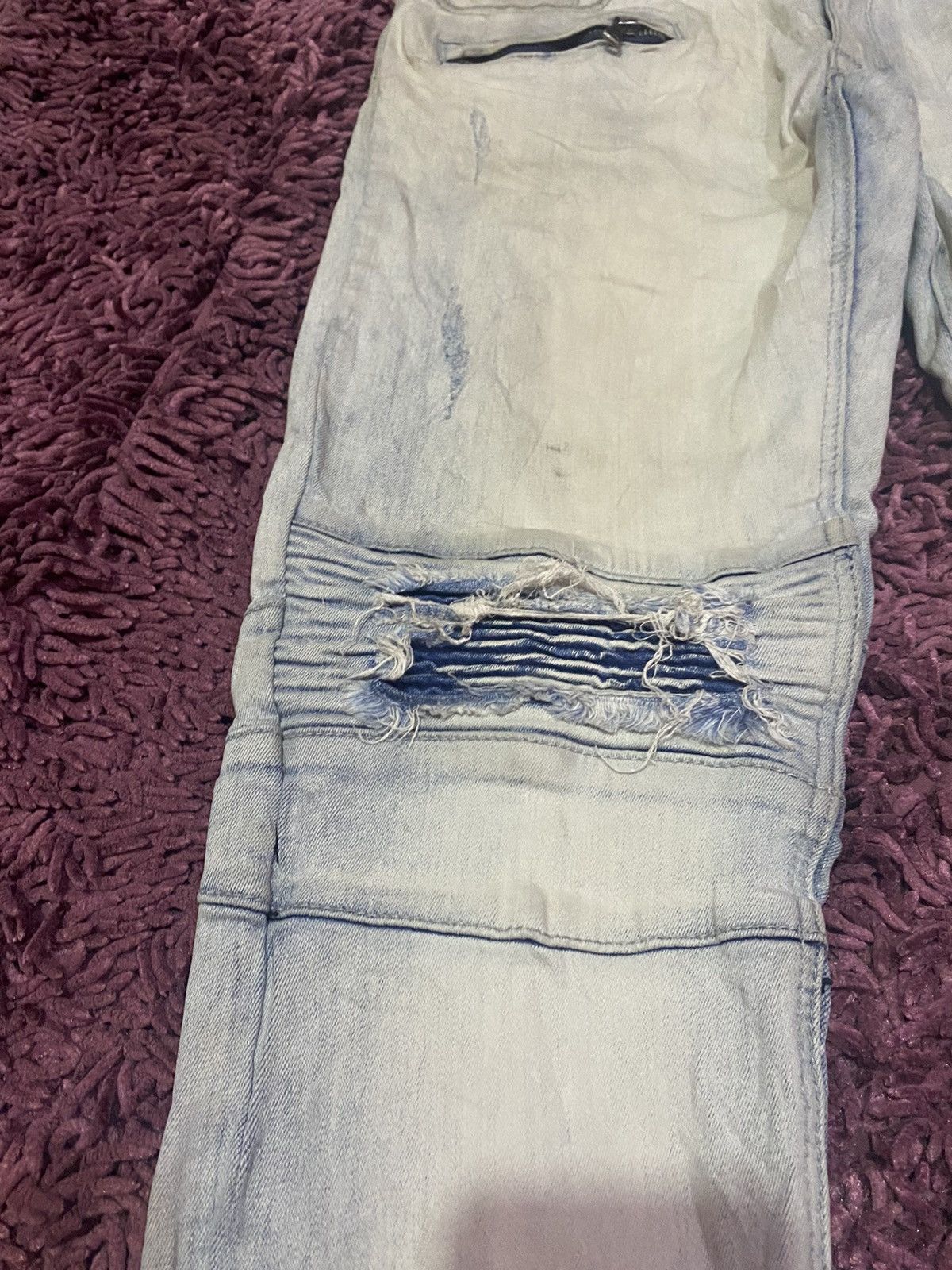 Japanese Brand × Vintage Vintage Kilogram Light Blue Men Custom Skinny Jeans Size US 34 / EU 50 - 5 Thumbnail