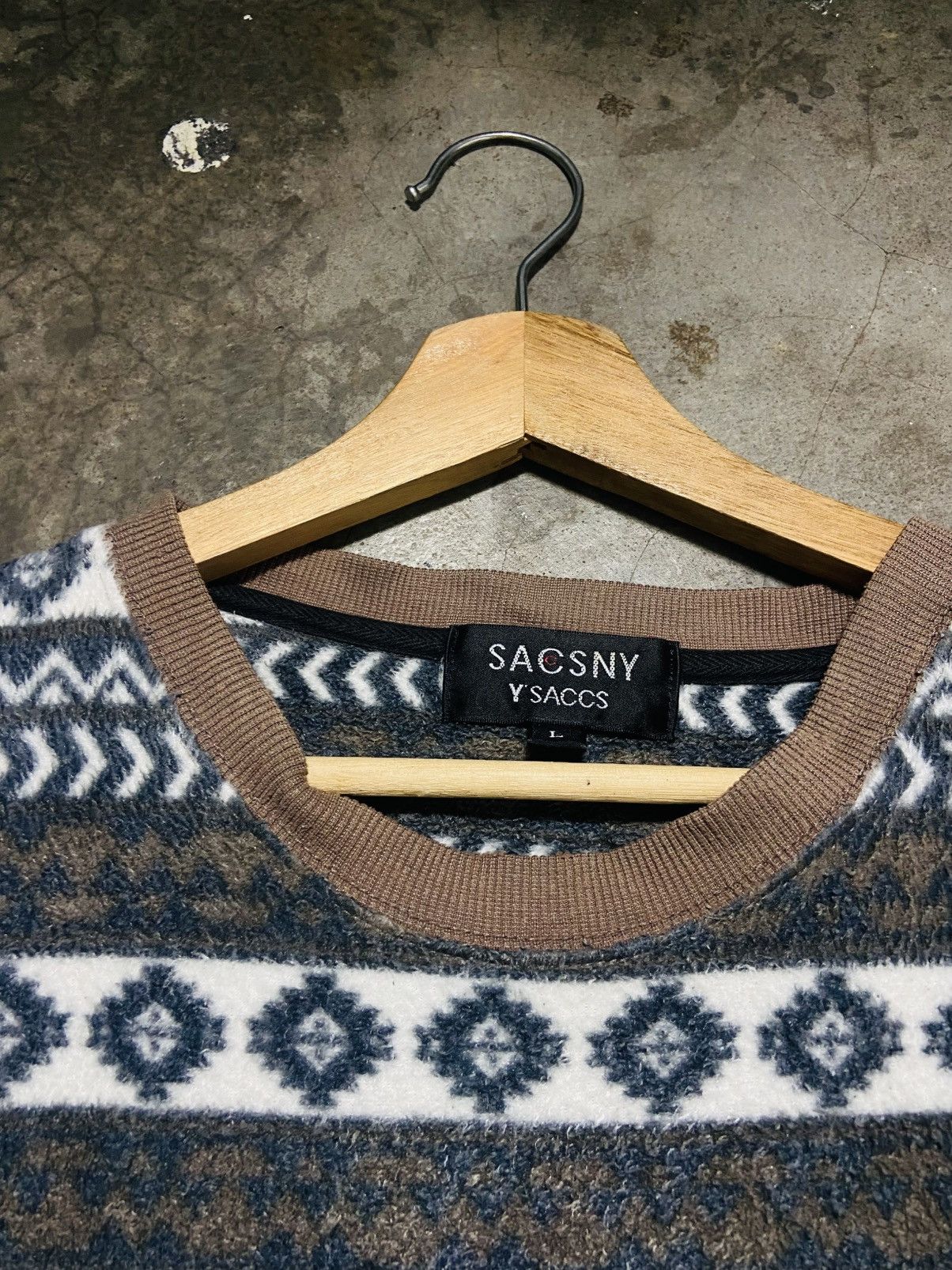 Yohji Yamamoto Sacsny Y’saccs by Yohji Yamamoto Single Pocket Fleece Size US L / EU 52-54 / 3 - 8 Thumbnail