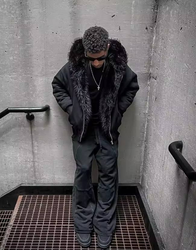 Japanese Brand × Vintage fall-winter two-way plush hooded jacket Size US XL / EU 56 / 4 - 4 Thumbnail