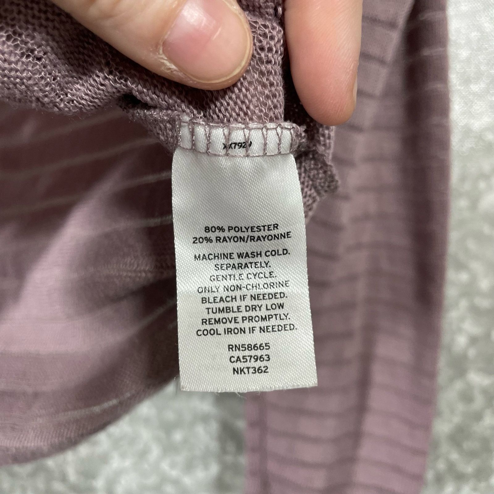 14th & Union 14th & Union Purple Sheer Stripe Oversized Knit Top - Small Size S / US 4 / IT 40 - 5 Thumbnail