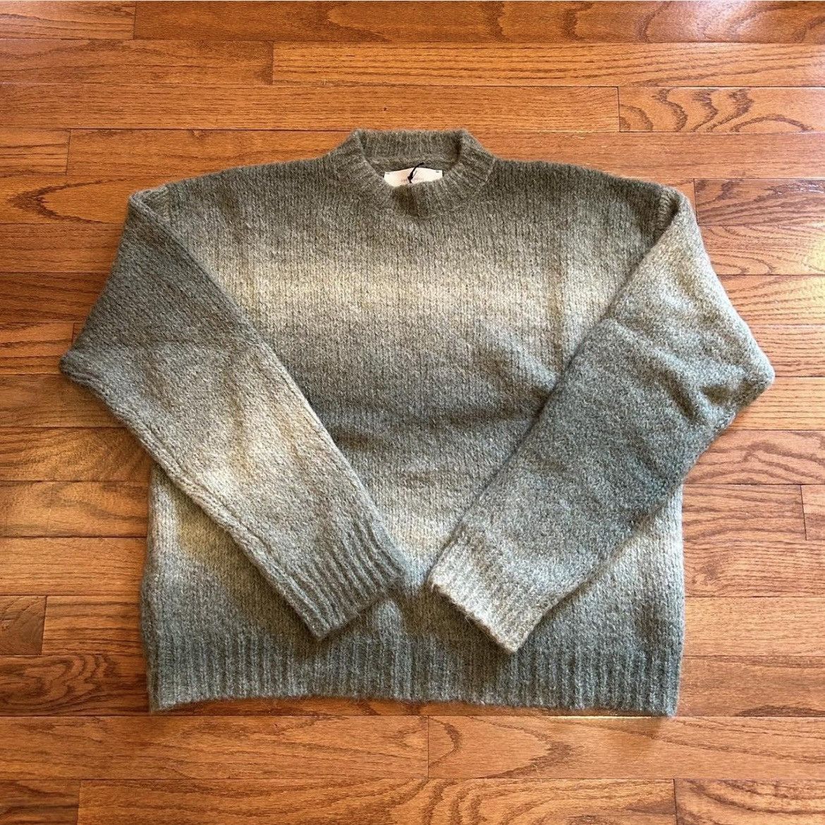 FiveFourFive FiveFourFive 545 Alpaca Faded Sweater ‘Monteverde Green’ Size US S / EU 44-46 / 1 - 1 Thumbnail