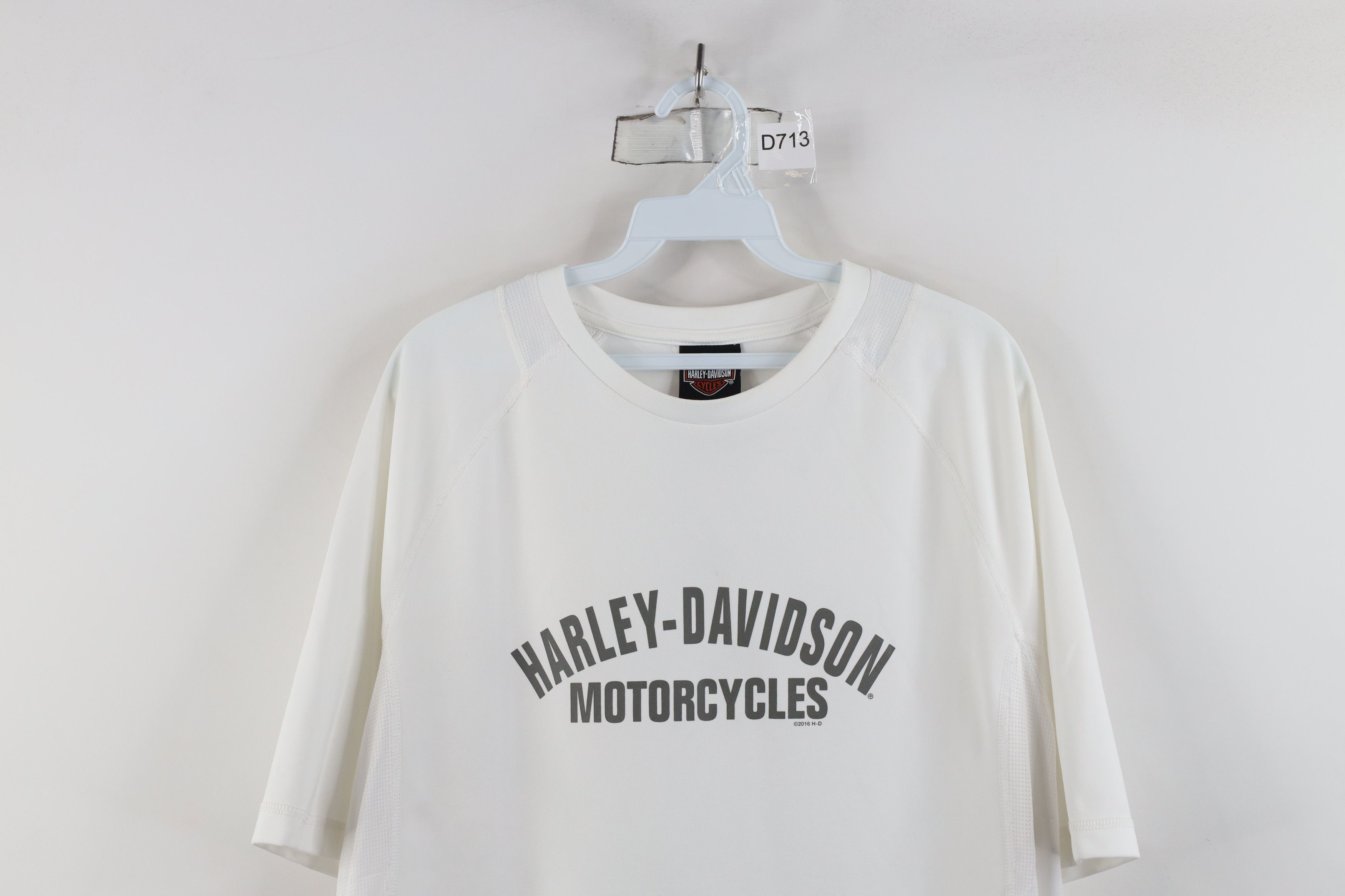 Harley Davidson × Vintage Harley Davidson Letter Spell Out Knit Short Sleeve T-Shirt Size US L / EU 52-54 / 3 - 2 Thumbnail