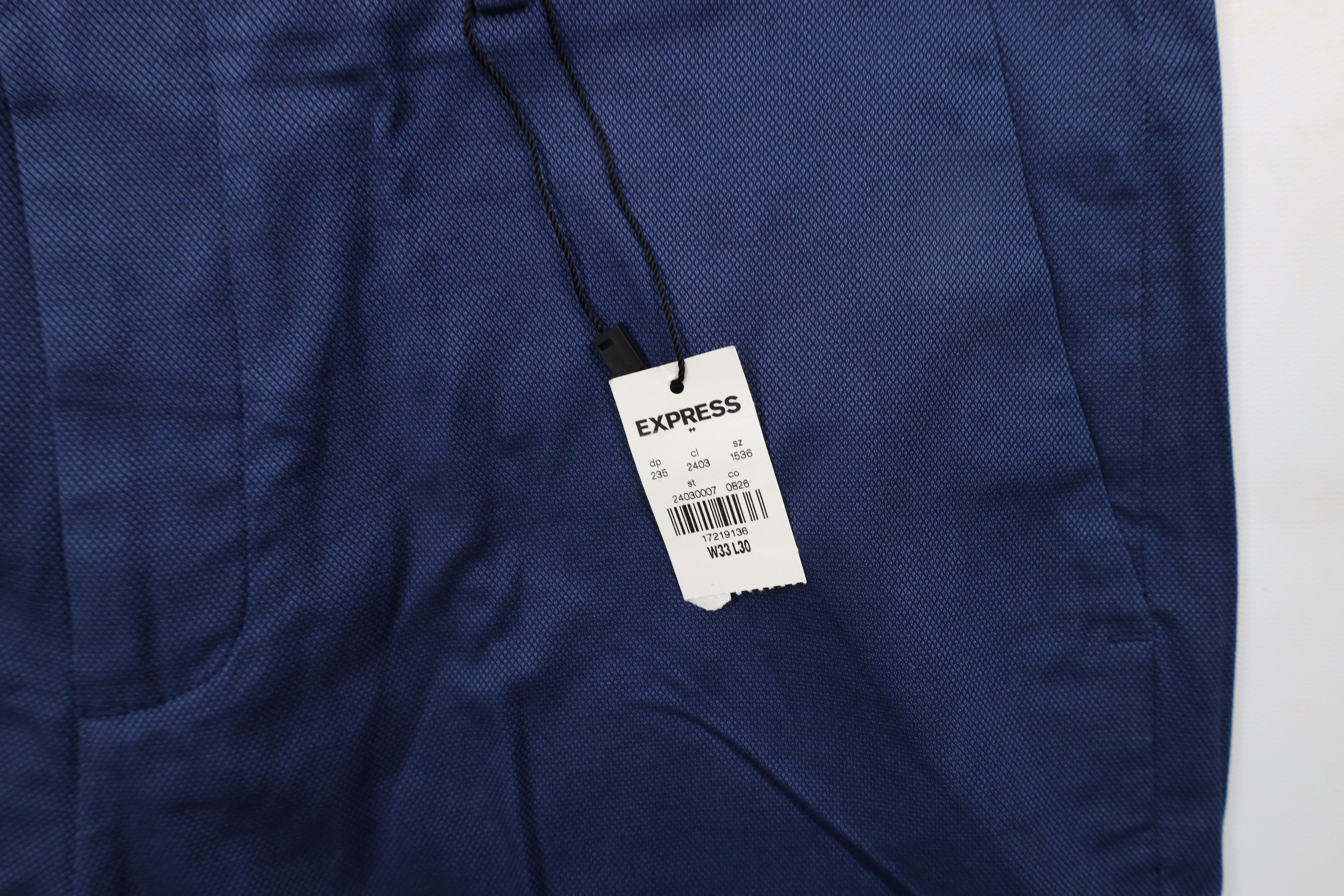 Express × Vintage New Express Producer Straight Leg Chino Pants Trousers Blue Size US 33 - 5 Thumbnail