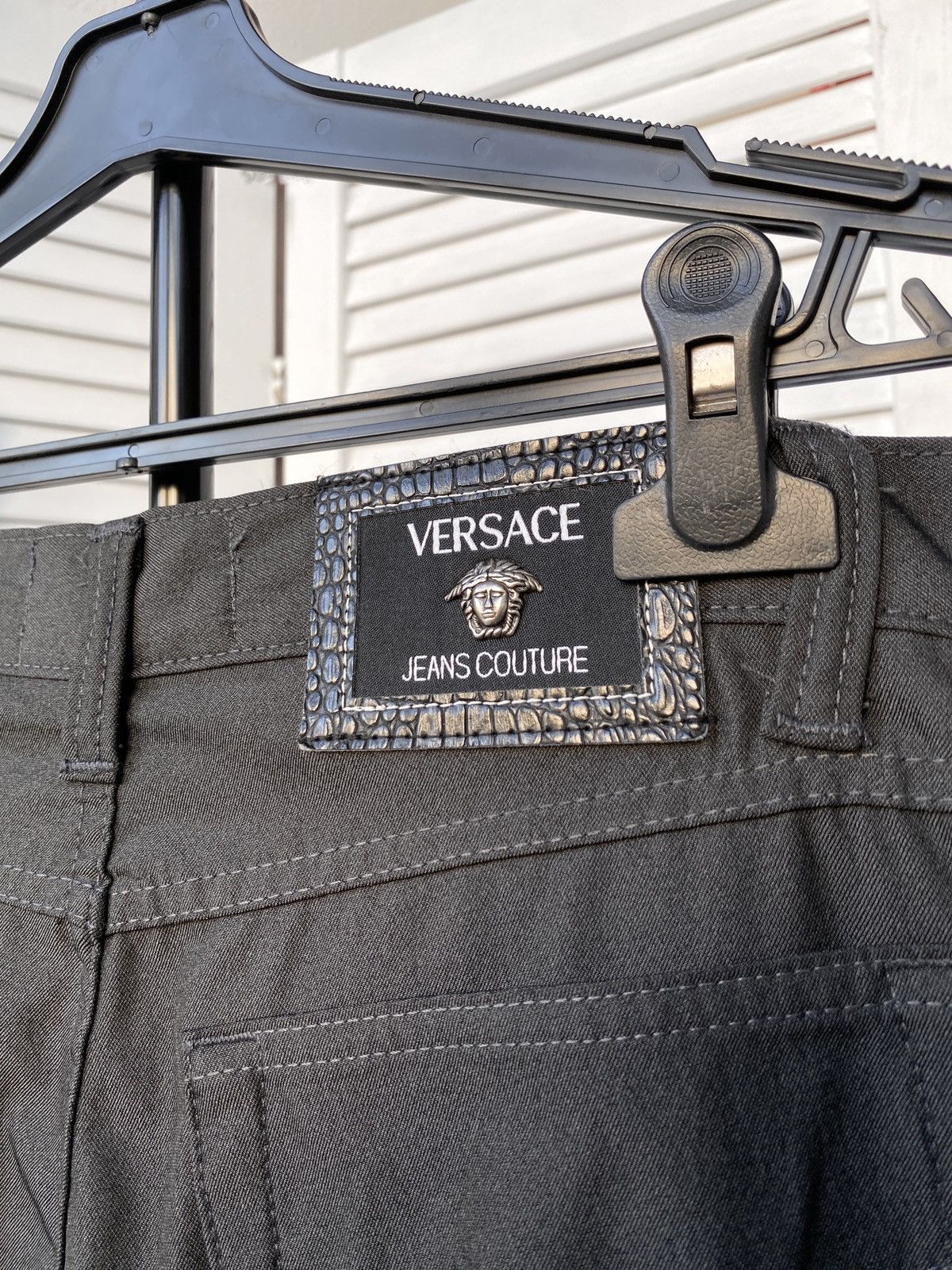 Versace × Versace Jeans Couture × Vintage Versace Gianni Versace Couture Medusa Patch Y2K Light Pants Size 30" / US 8 / IT 44 - 13 Thumbnail