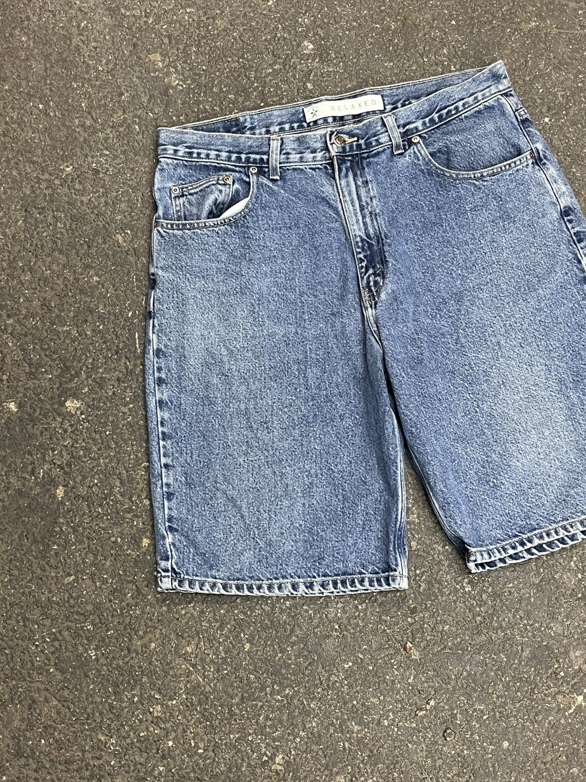 Vintage Jorts baggy fit vintage light wash denim streetwear hype Size US 36 / EU 52 - 2 Thumbnail