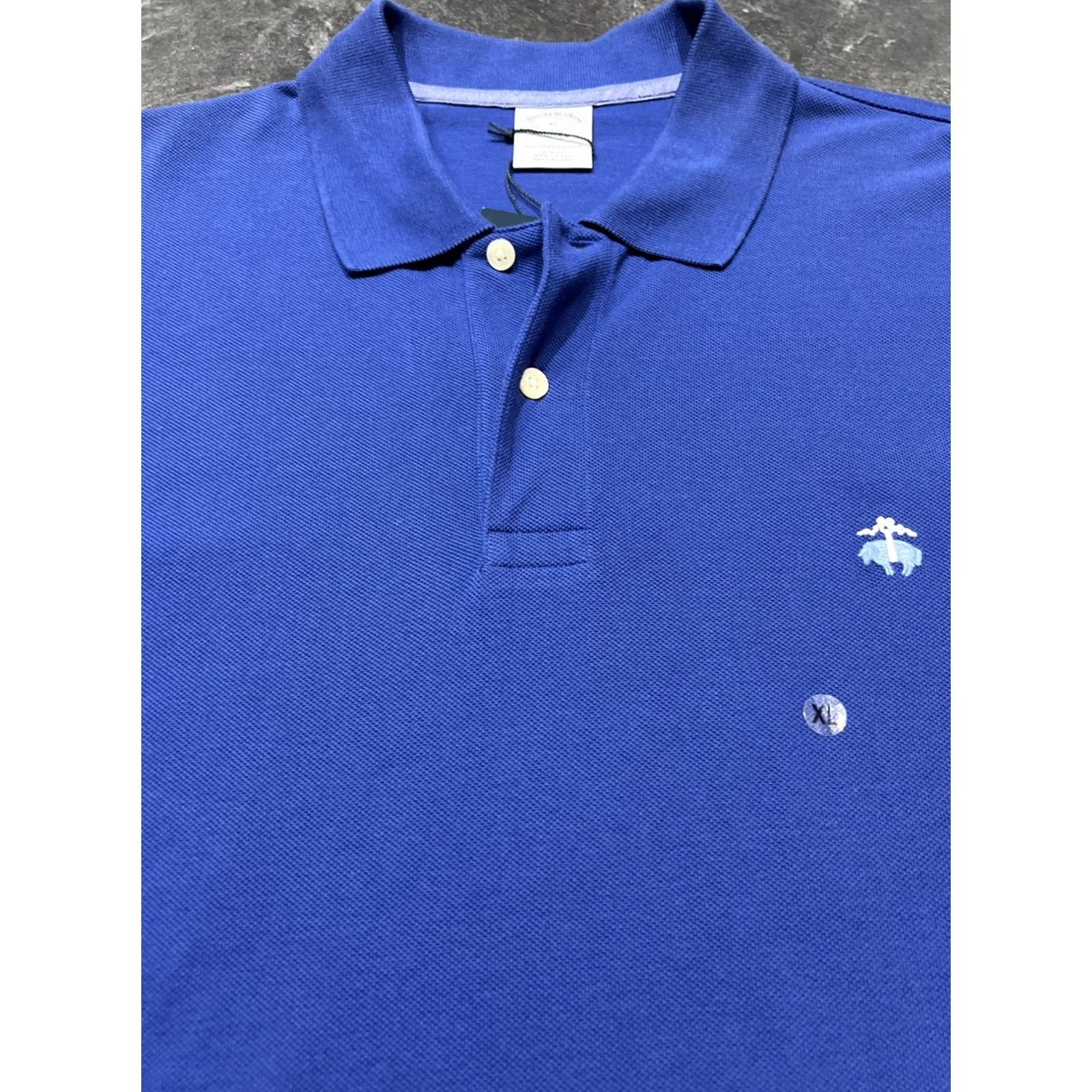 Brooks Brothers Brooks Brothers Polo Mens XL Shirt Slim Fit 100% Cotton Blue New Size US XL / EU 56 / 4 - 3 Thumbnail