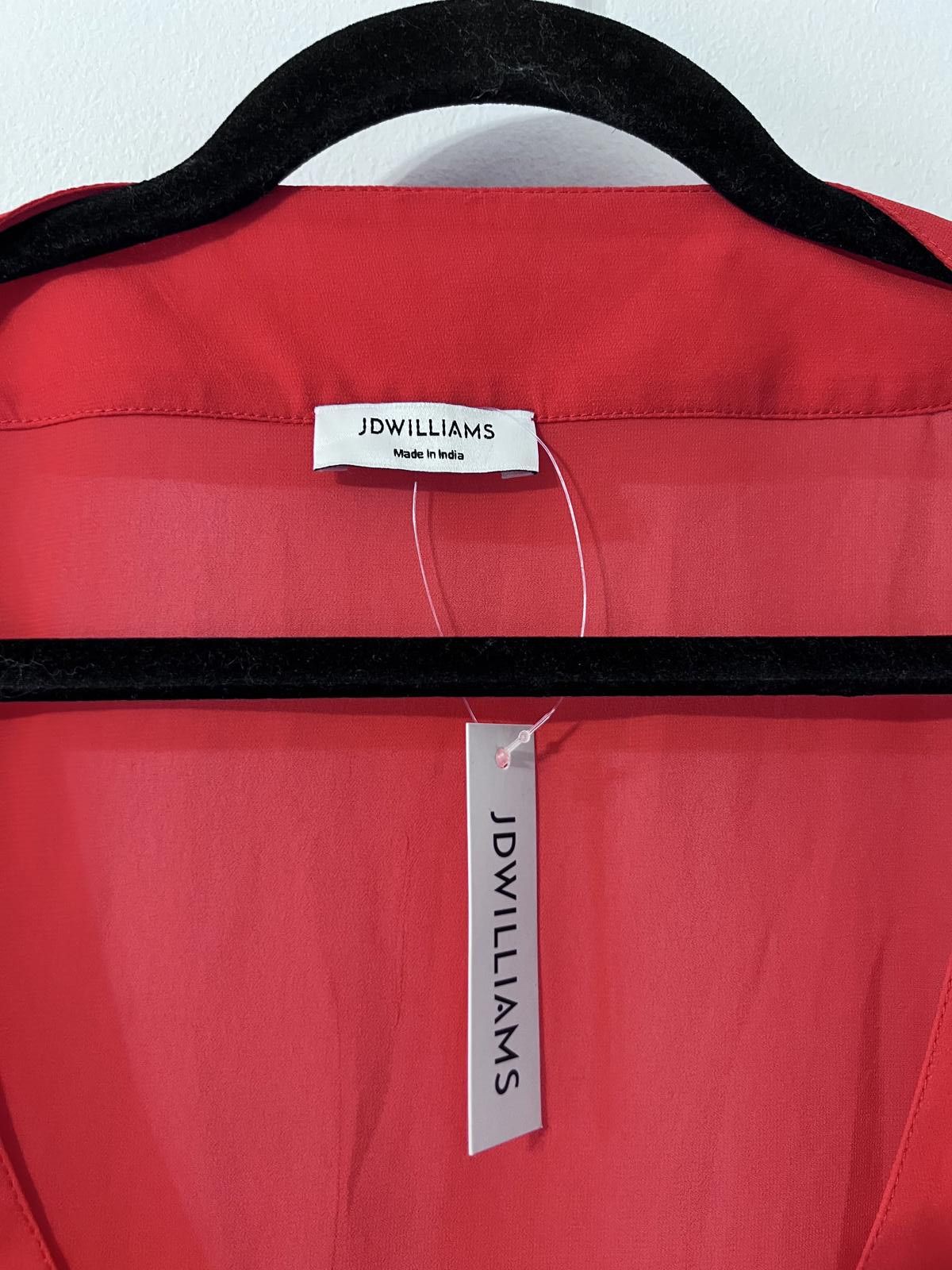 Other JD Williams Red Sheer Kaftan – UK 28/30 Size 4XL / US 24-26 - 4 Thumbnail