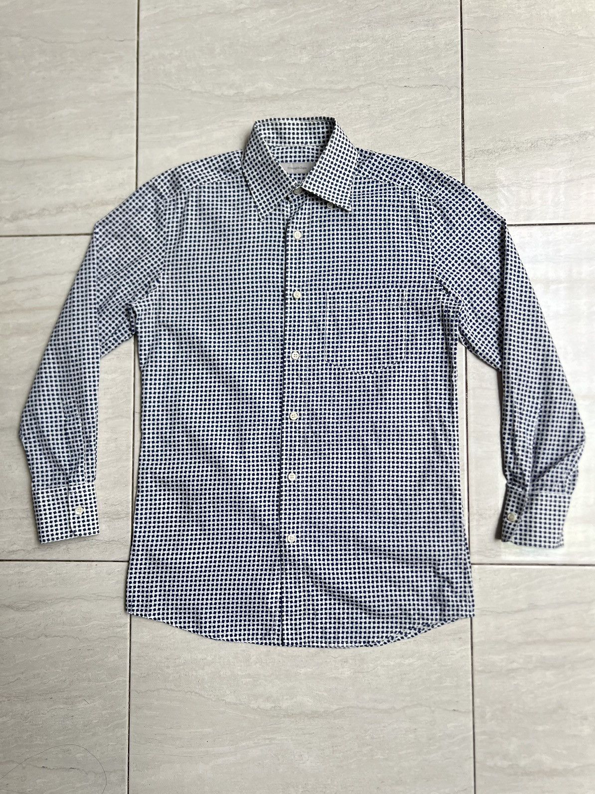 Ermenegildo Zegna Ermenegildo Zegna Motive T-shirt Size US S / EU 44-46 / 1 - 1 Thumbnail