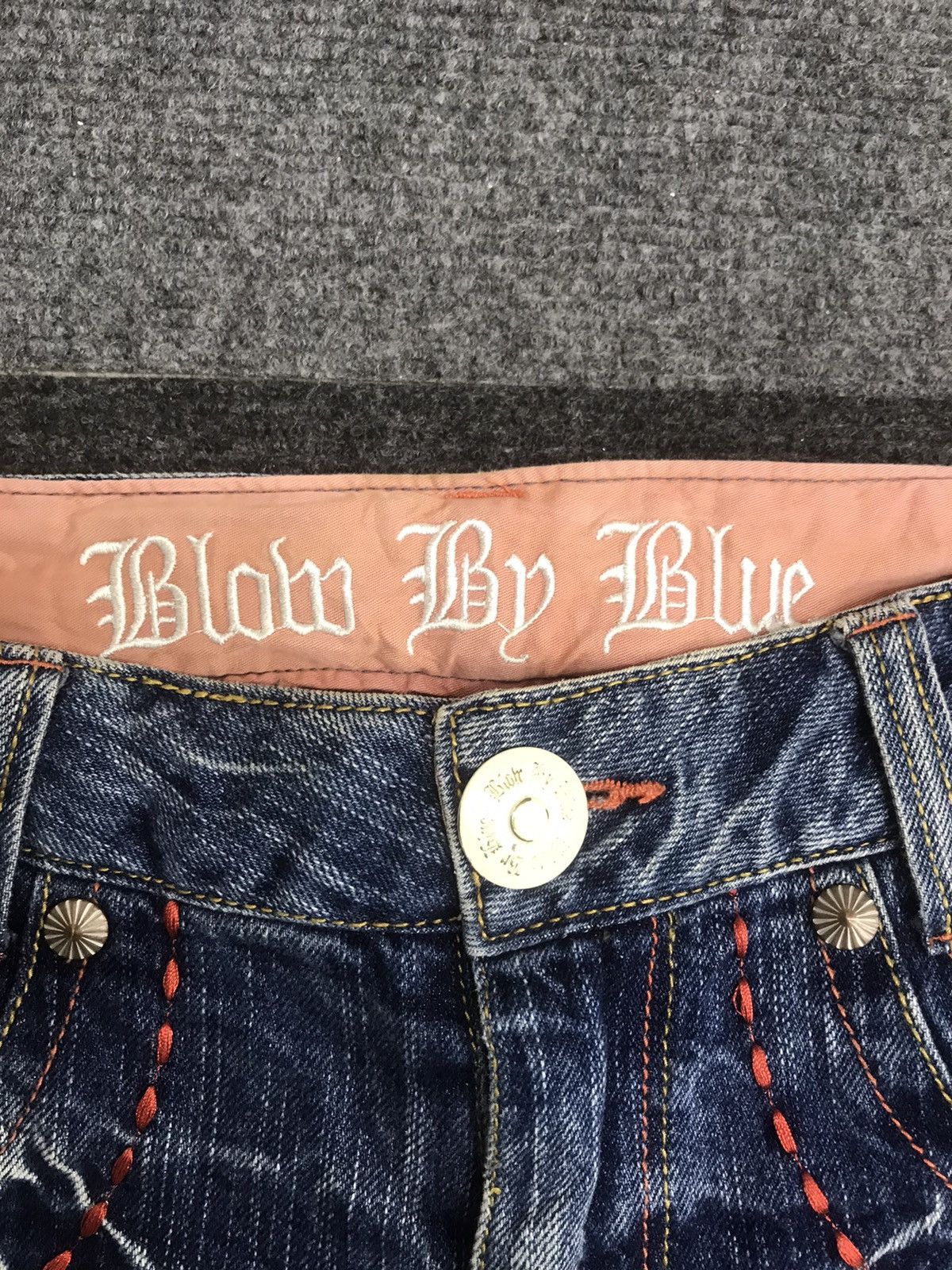 Japanese Brand Bootcut🔥 Blow By Blue Low Rise Jeans Unisex Size 31" - 7 Thumbnail
