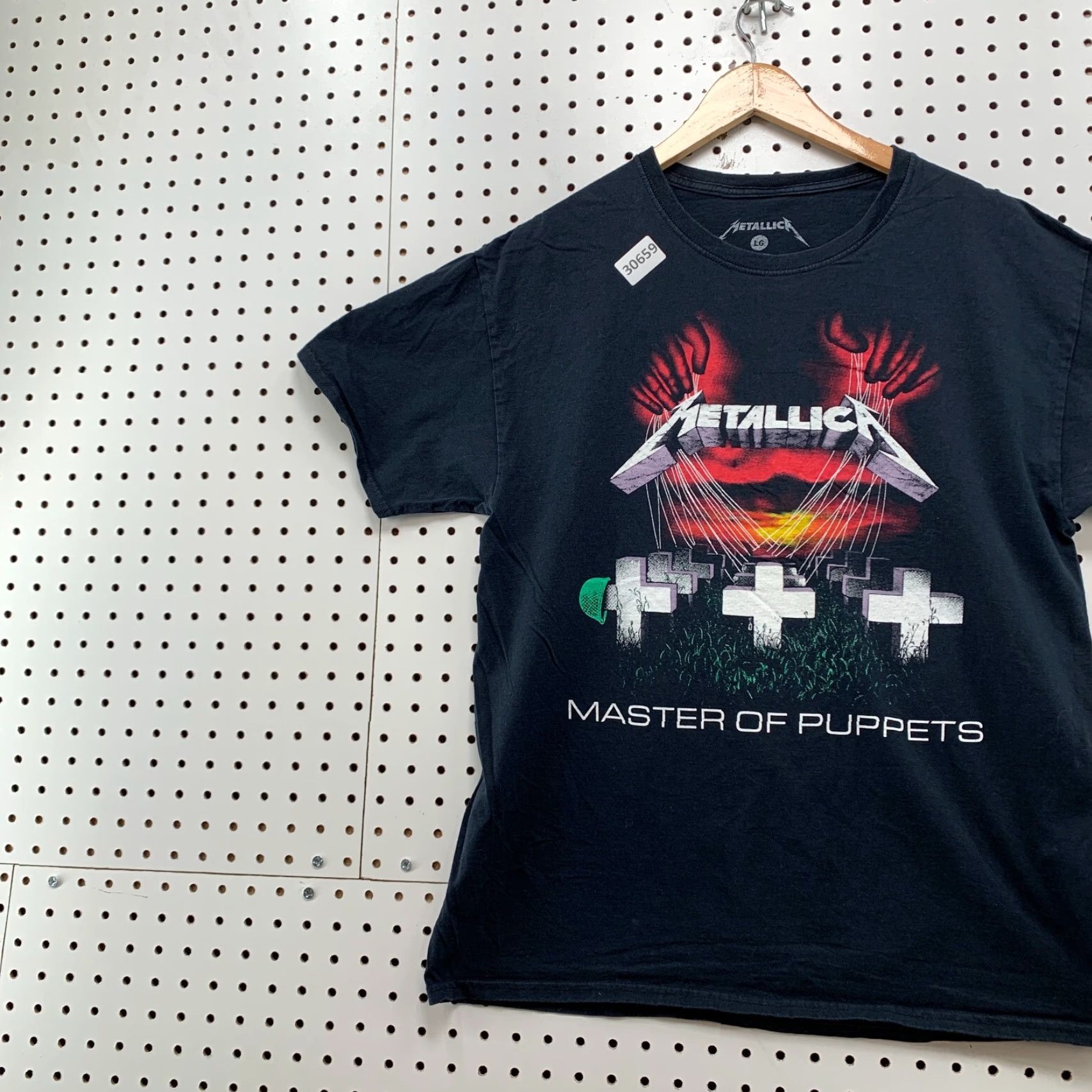 Etro Metallica Masters Of Puppet Shirt Mens M Band Music Blue Cotton Short Sleeve Crew Neck T-Shirt 21x27 Retro Unisex Adults Size US M / EU 48-50 / 2 - 3 Thumbnail