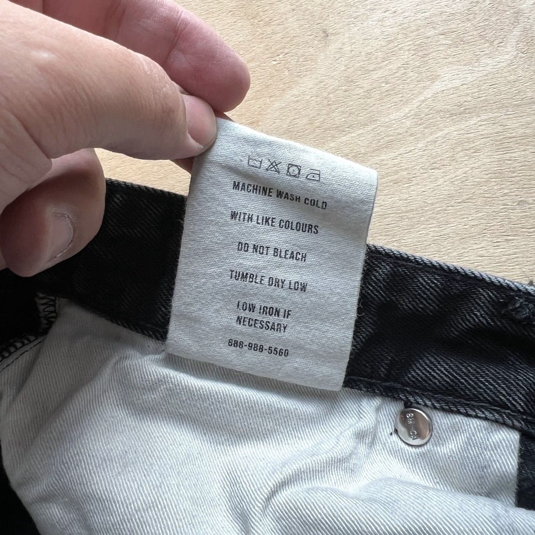 Buck Mason Buck Mason Maverick Slim Jeans 31x32 Black Minimalist Denim 5-Pocket Buck Mason Mens Jeans Retro Western USA 90s Size US 31 - 7 Thumbnail