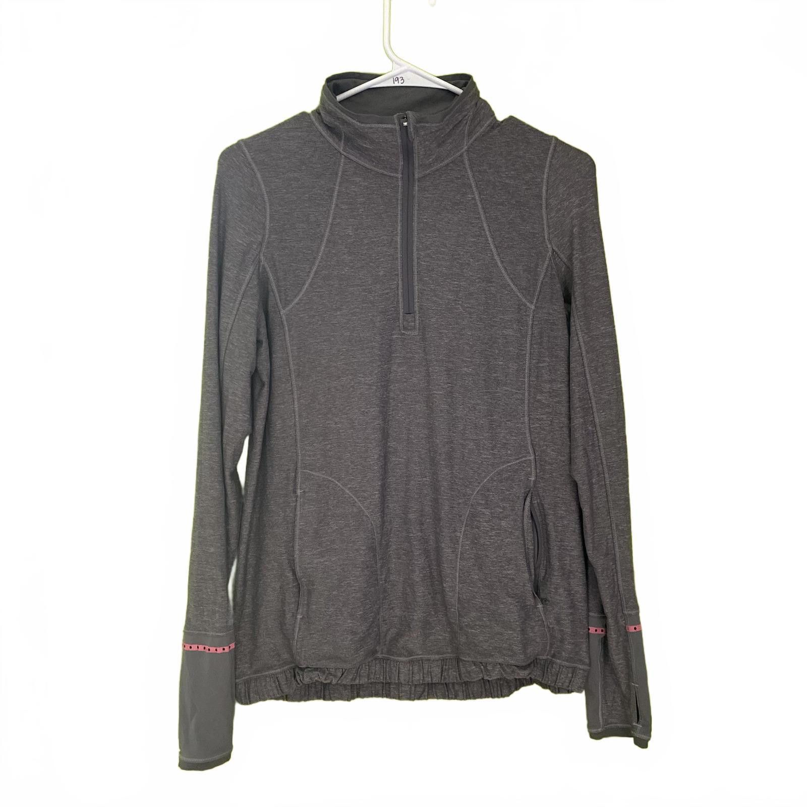 Lululemon Lululemon Grey Lightweight Half Zip Up Jacket 8 Size M / US 6-8 / IT 42-44 - 1 Thumbnail