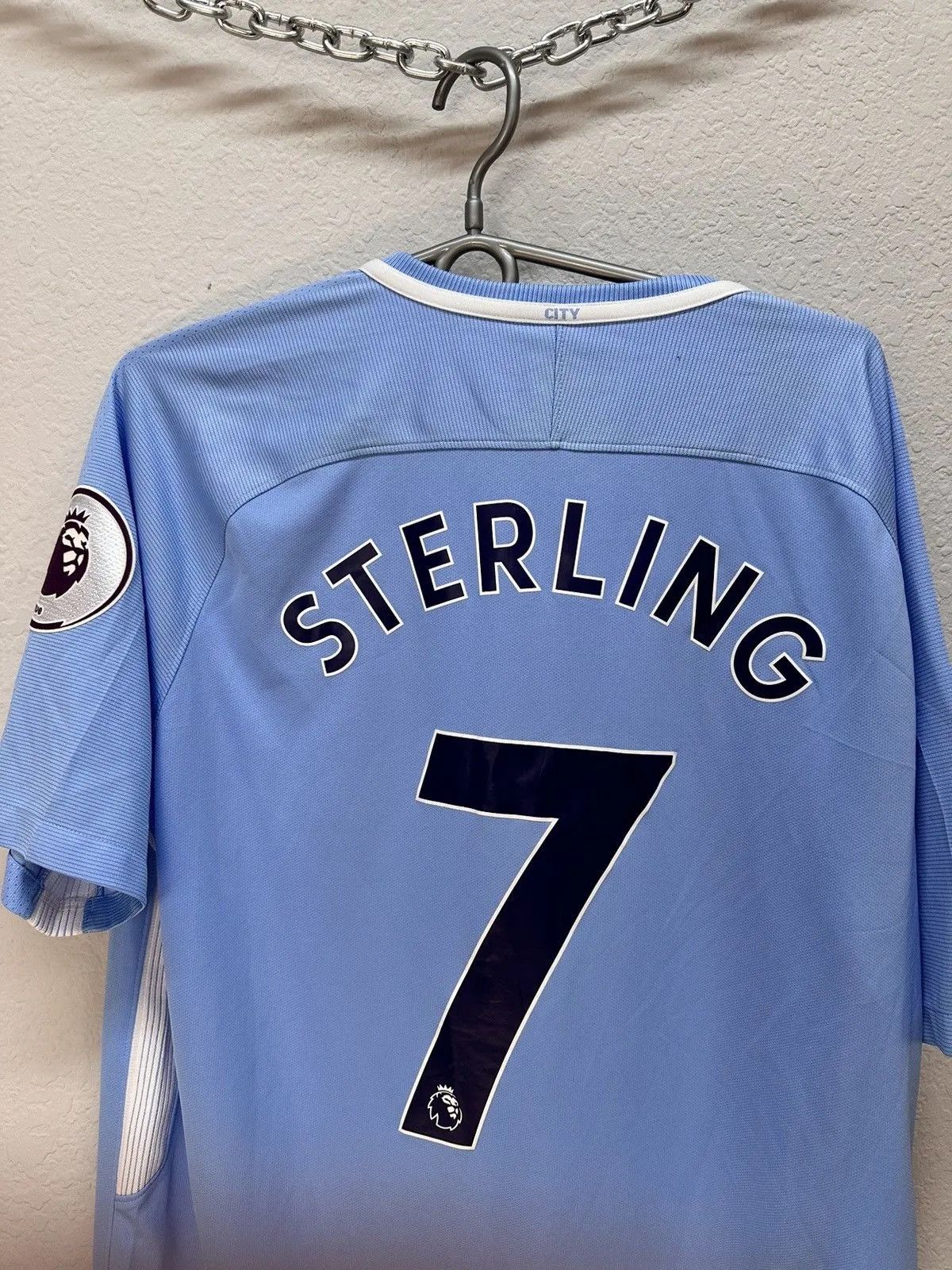 Vintage Vintage Nike Manchester City Sterling 2017 suits blockcore Size US L / EU 52-54 / 3 - 11 Thumbnail