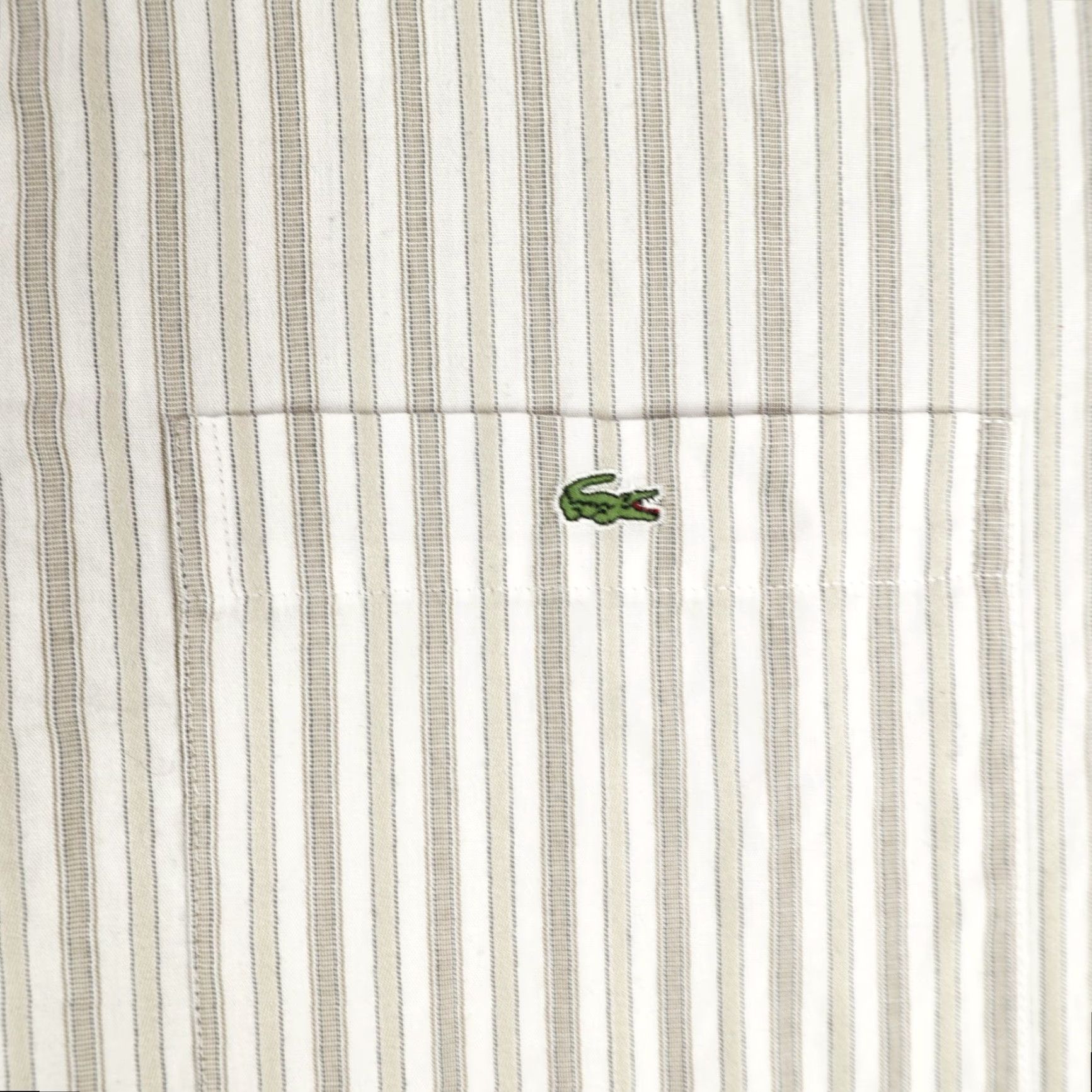 Lacoste VINTAGE Lacoste Shirt Mens XL Cotton Striped Button-Up Preppy Collared Lightweight Size US XL / EU 56 / 4 - 3 Thumbnail