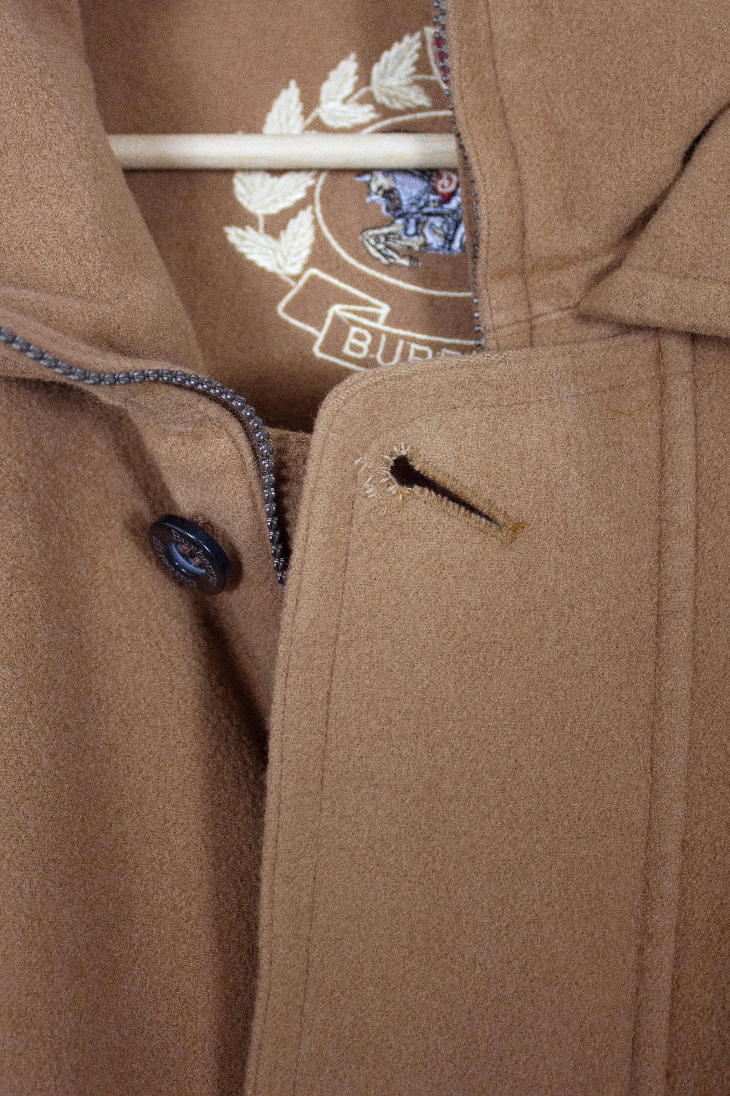 Burberry Vintage Burberry Beige Wool Trench Coat 90s Preppy Size US XL / EU 56 / 4 - 4 Thumbnail