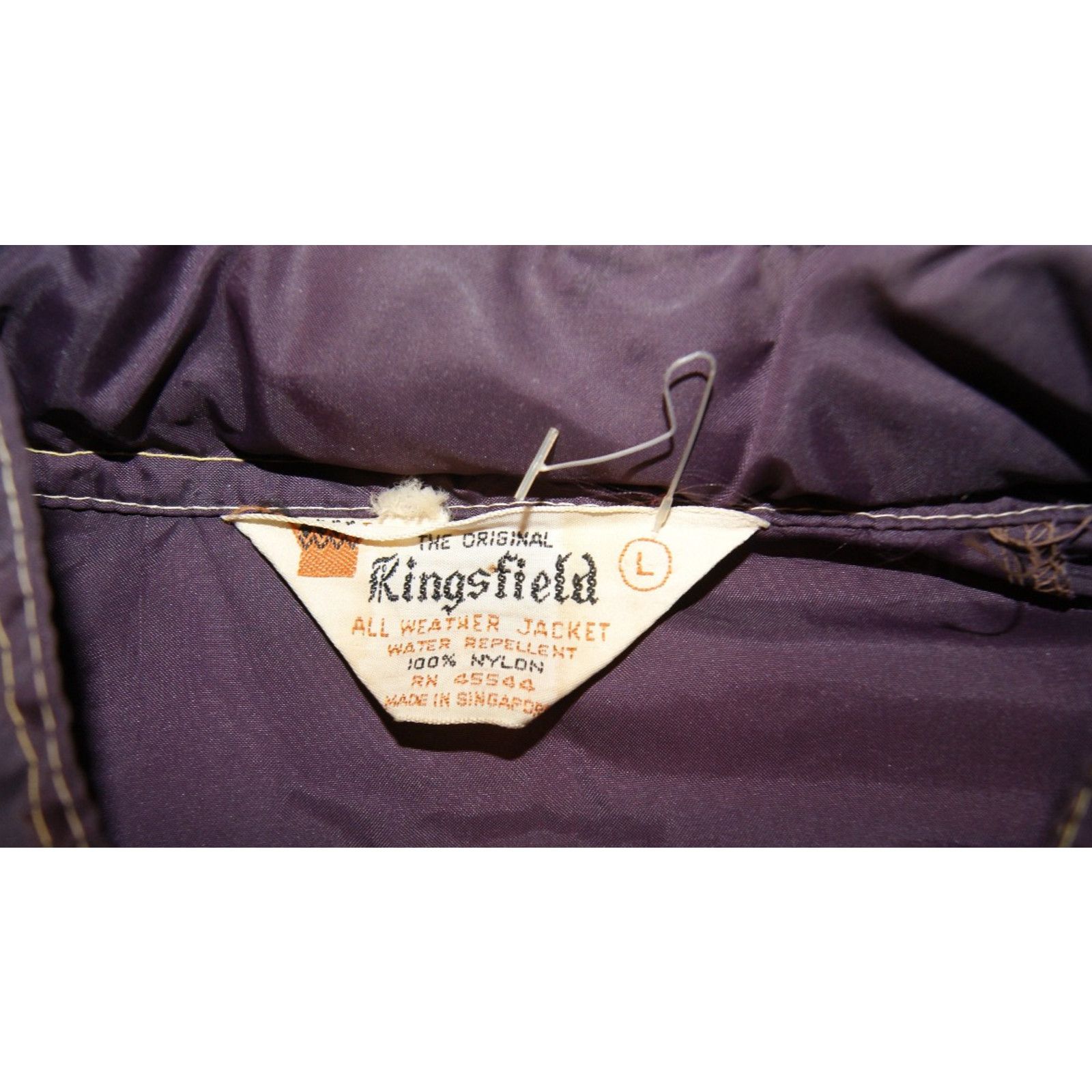 Vintage VTG Kingsfield Weather Jacket Mens L Zip Nylon Windbreaker Size US L / EU 52-54 / 3 - 2 Thumbnail