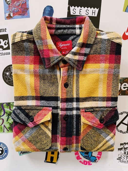 Supreme Heavy Flannel Shirt GoldSupreme Heavy Flannel Shirt Gold