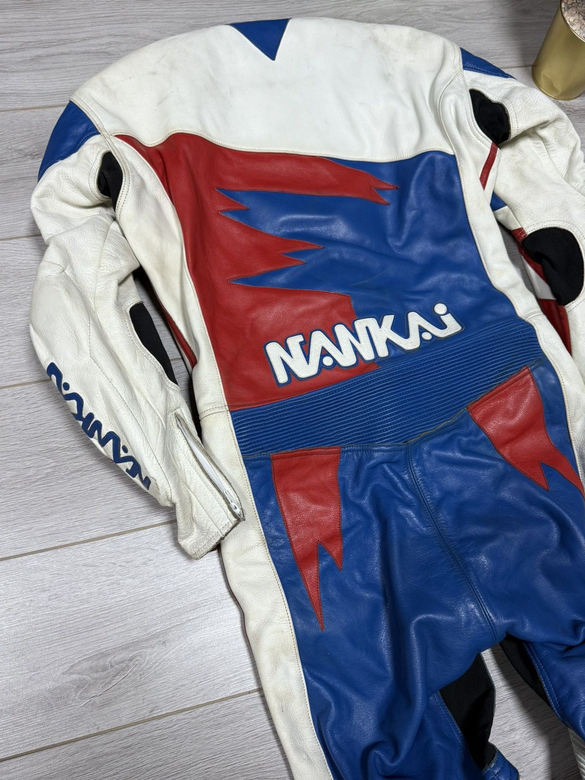 NANKAI Japan Leather suit overall MOTO protection