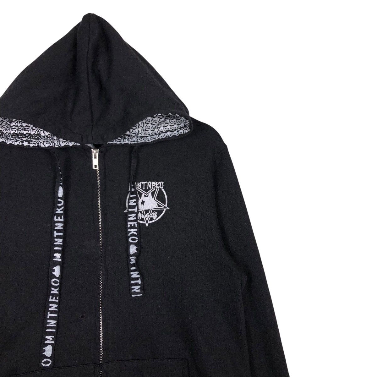 Cartoon Network × Japanese Brand 📌Hoodie Zipper Jacket Cartoon Mint Neko Big Logo Spell Out Size US M / EU 48-50 / 2 - 8 Thumbnail