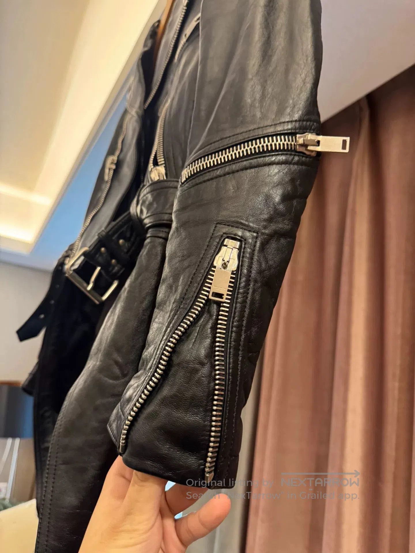 Saint Laurent Paris Saint Laurent Black Leather Jacket. Size S / US 4 / IT 40 - 3 Thumbnail