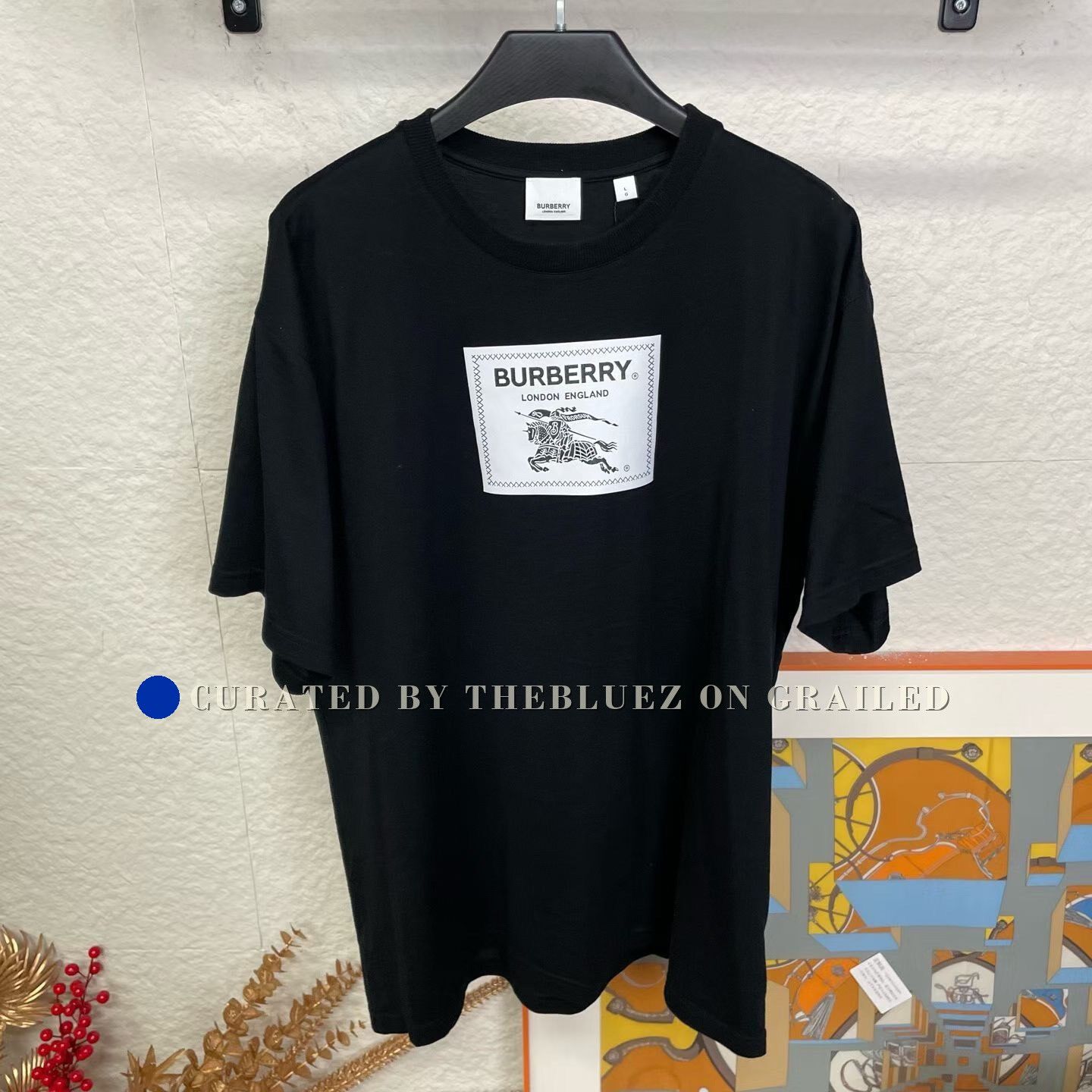 Burberry Burberry Chest Knight Pattern Short Sleeve Size US L / EU 52-54 / 3 - 1 Thumbnail