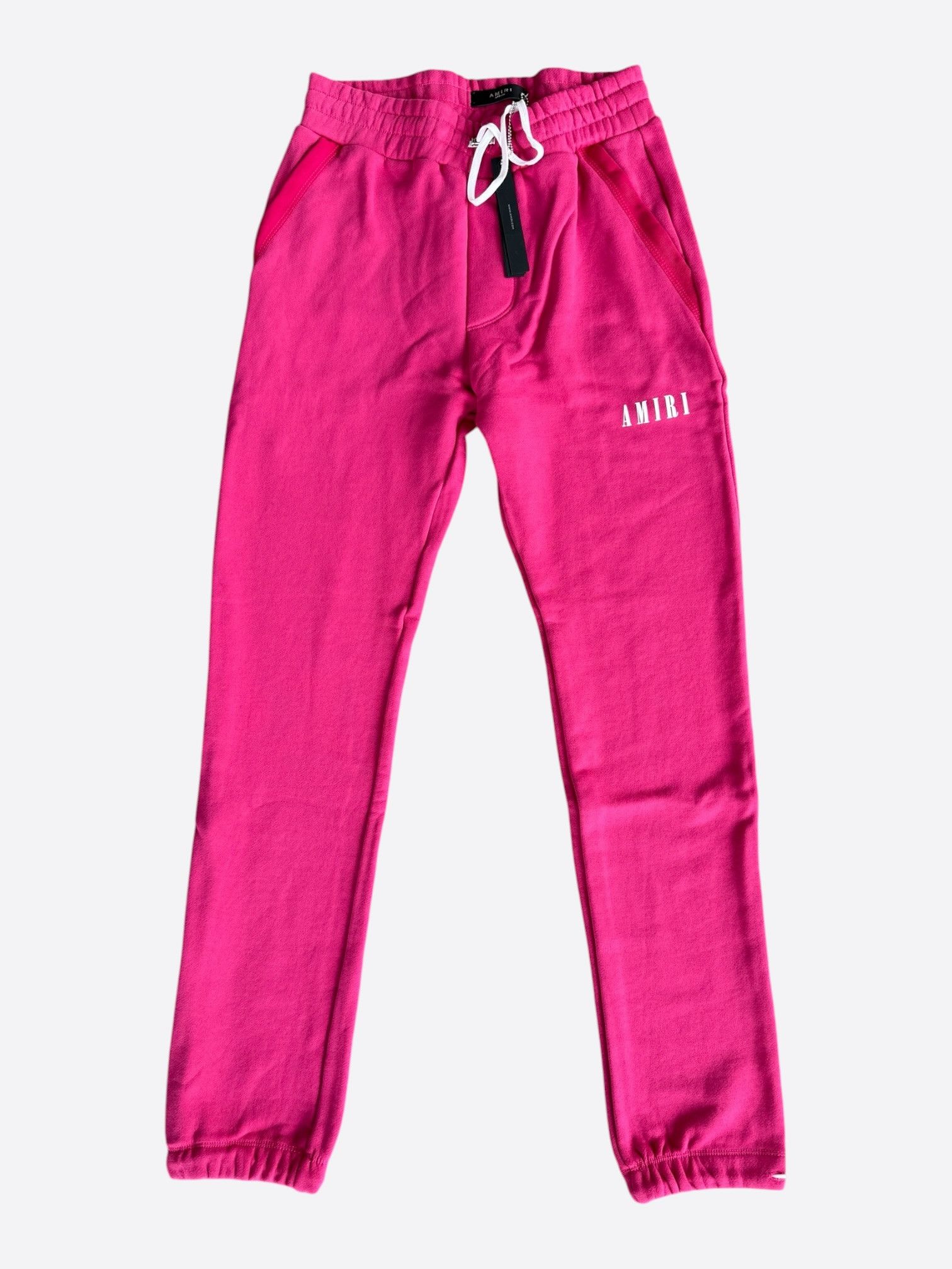 Amiri Amiri Pink & White Core Logo Sweatpants Size US 32 / EU 48 - 1 Thumbnail