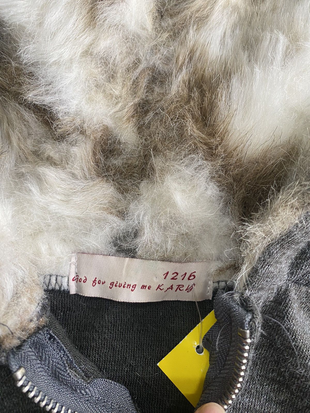 Hysteric Glamour KARY JAPAN SKULL PUNK GRUNGE FUR JACKET MOHAIR 90s LGB Size M / US 6-8 / IT 42-44 - 5 Thumbnail